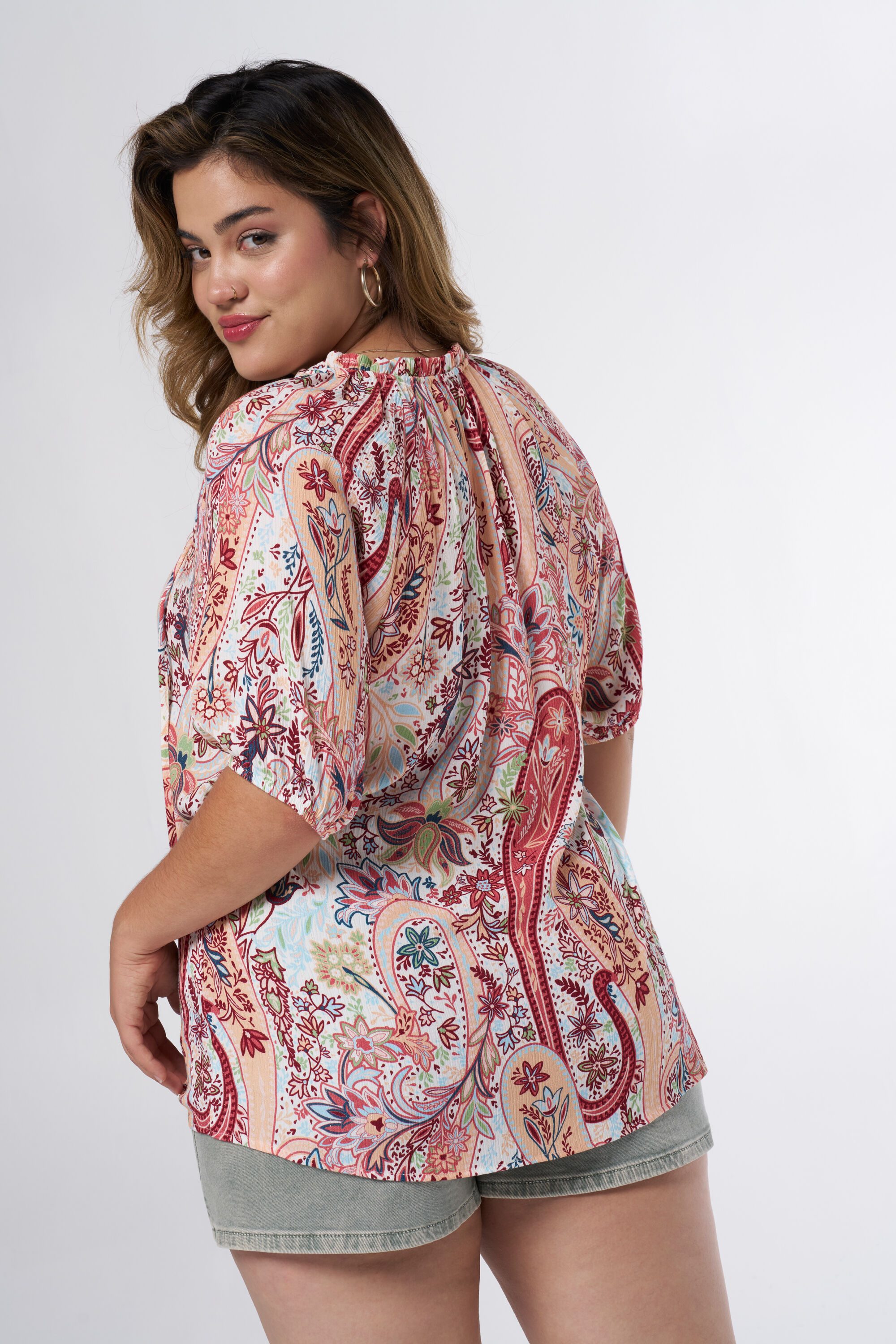 Blouse met strikdetail image number 3