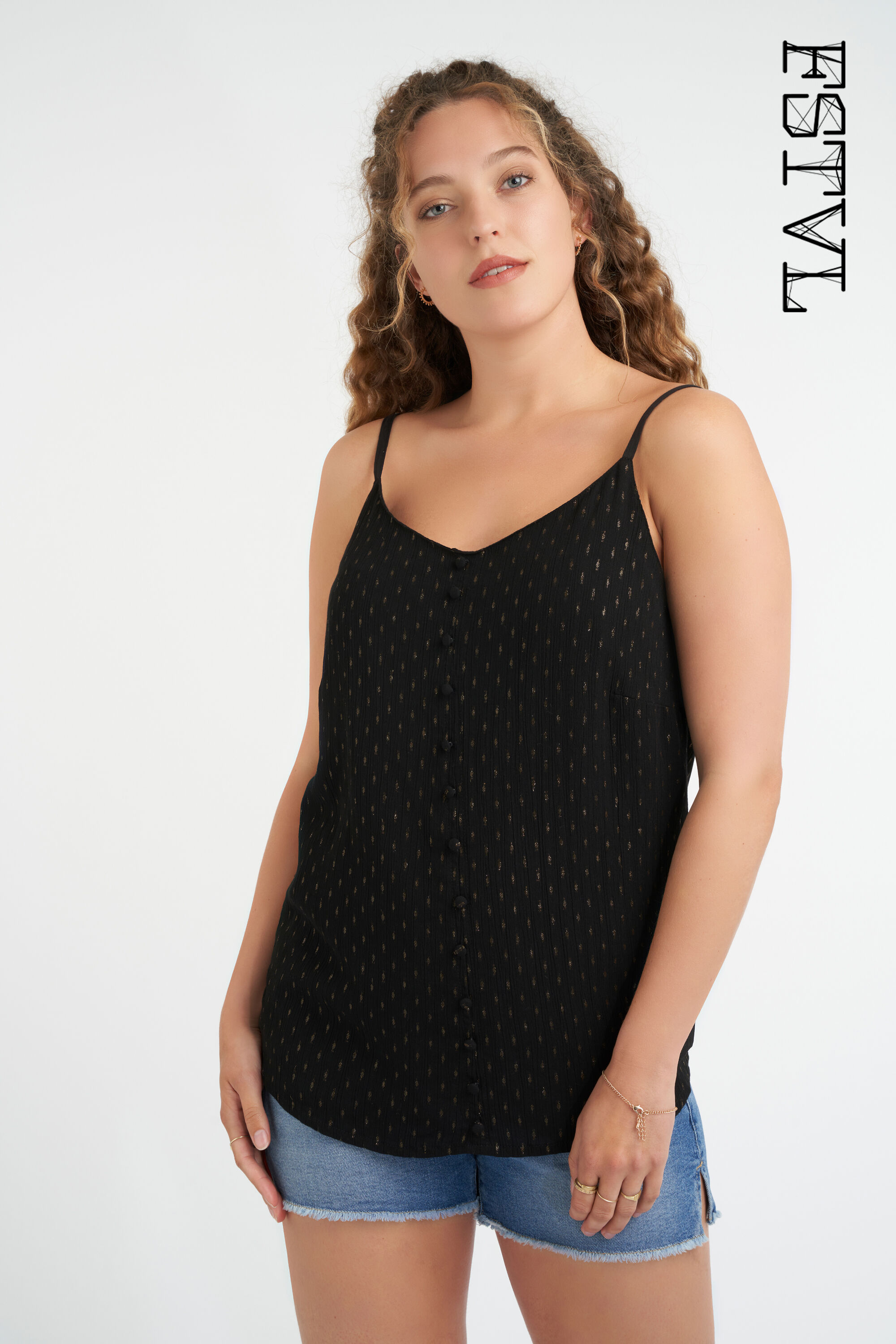Dames top spaghettibandjes clearance