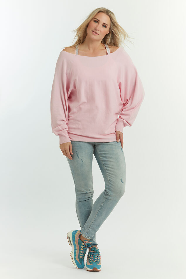 Zachte trui met vleermuismouwen image number 6