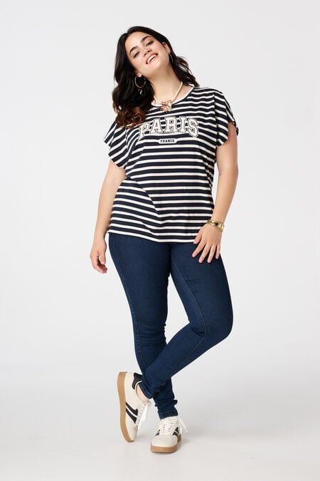 Tregging met denim look Tregging met denim look