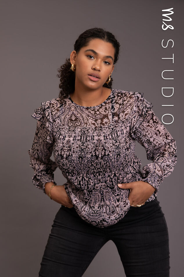 Blouse met paisley print image number 0