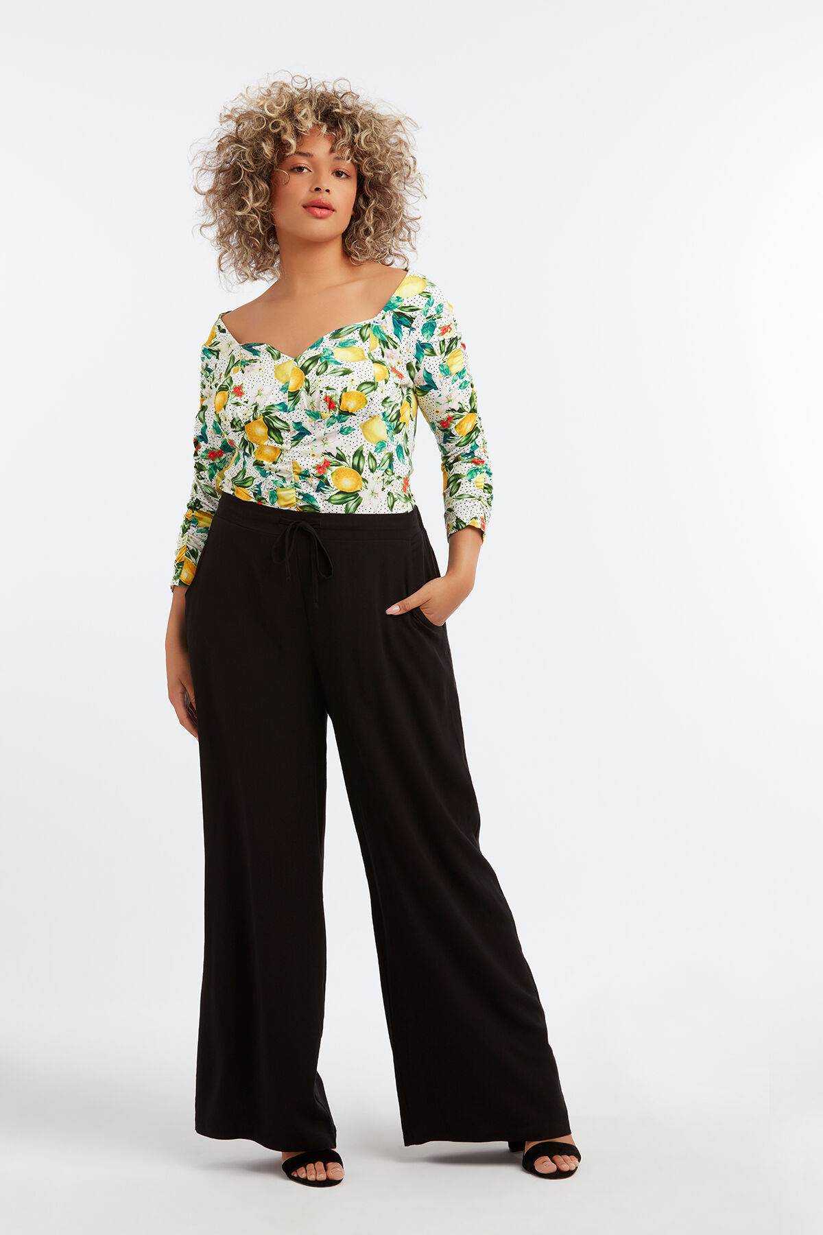 Top met citroenprint image number 3