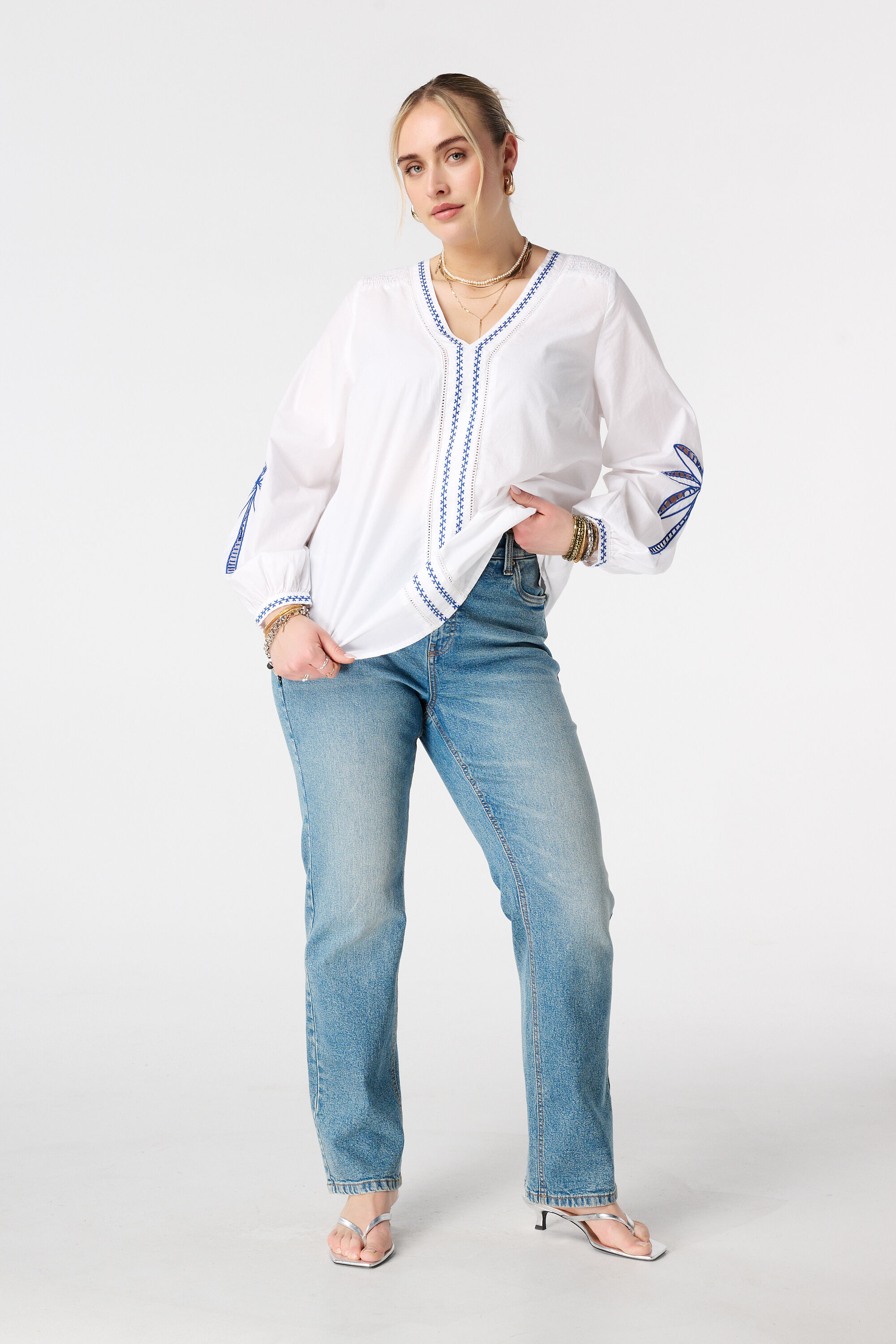 Blouse met broderie image number 5