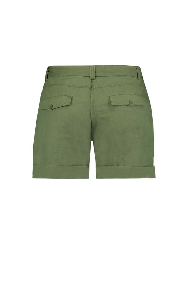 Short in linnenmix met borduursel image number 2