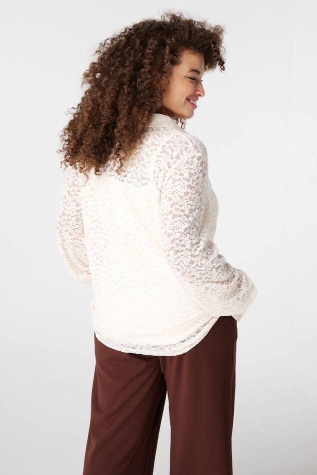 Top met kant en pailetten image number 3