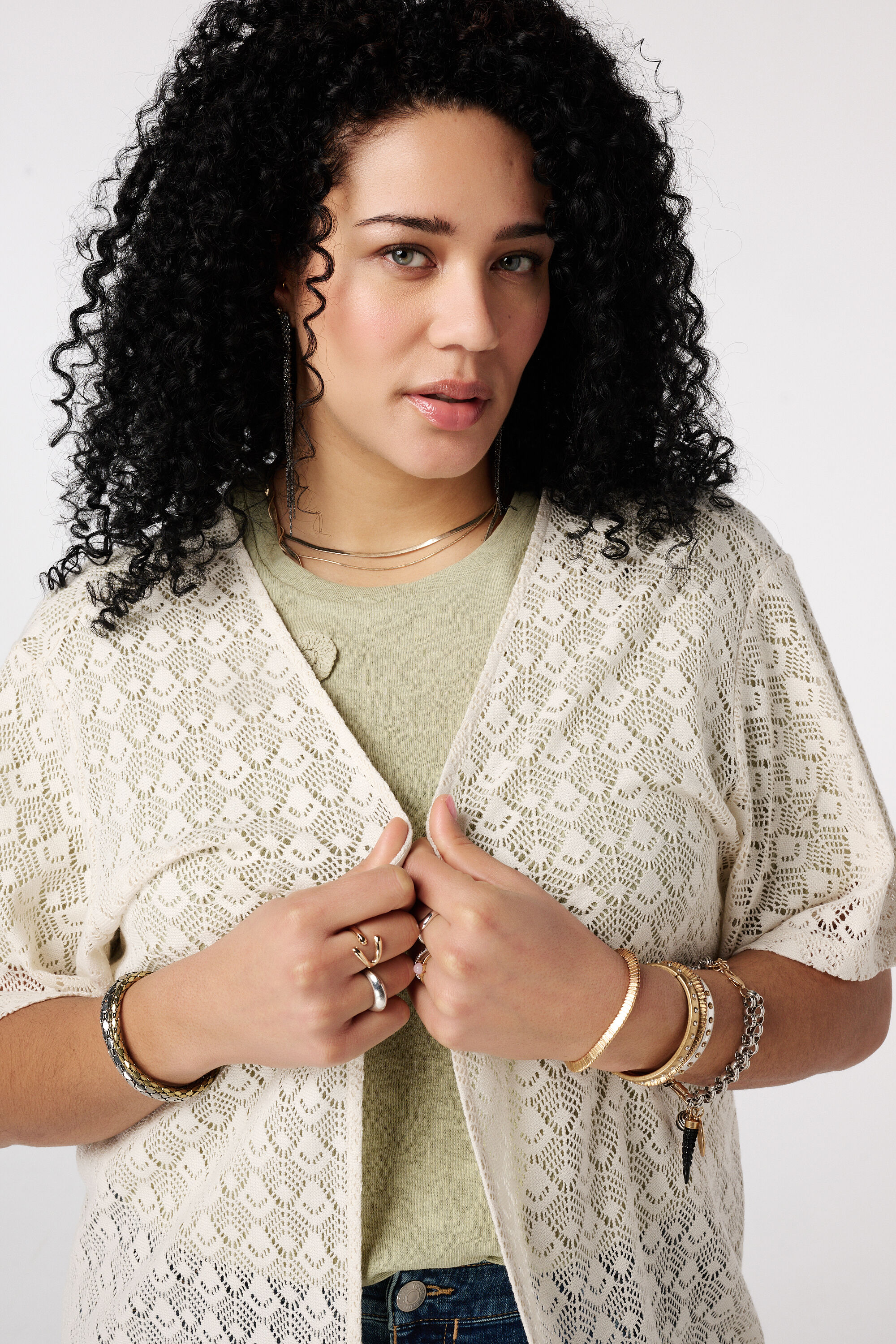 Lang vestje met bindceintuur image number 4