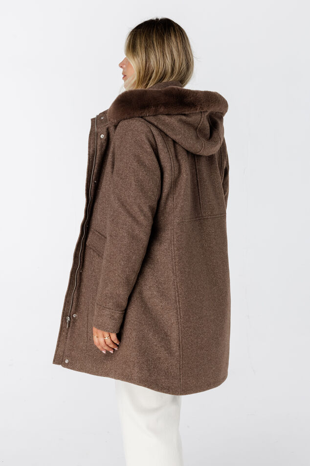 Gevoerde jas met ritssluiting image number 3