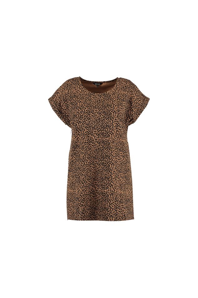 Lang T-shirt met print image number 1