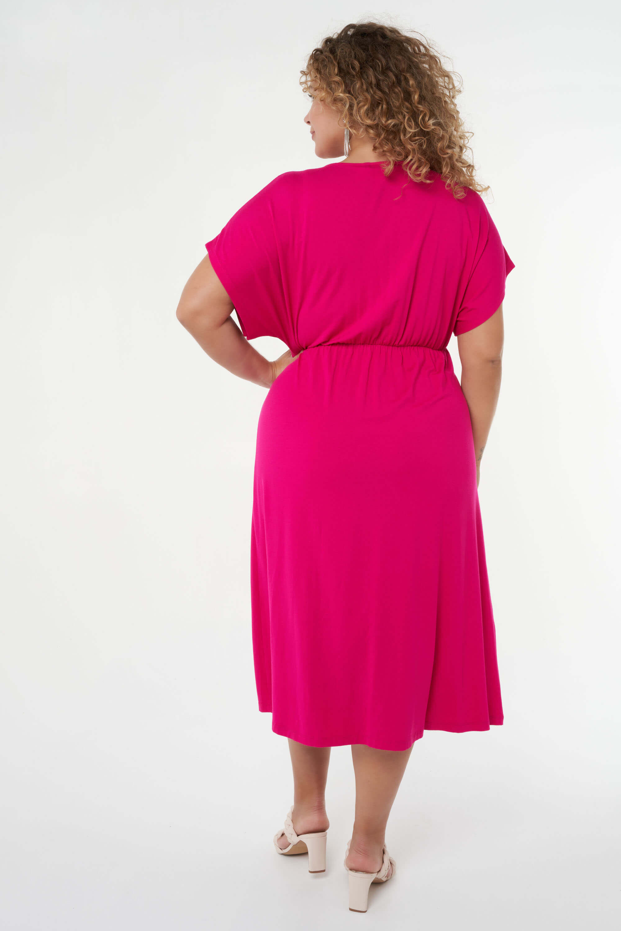 Maxi overslag jurk image number 4