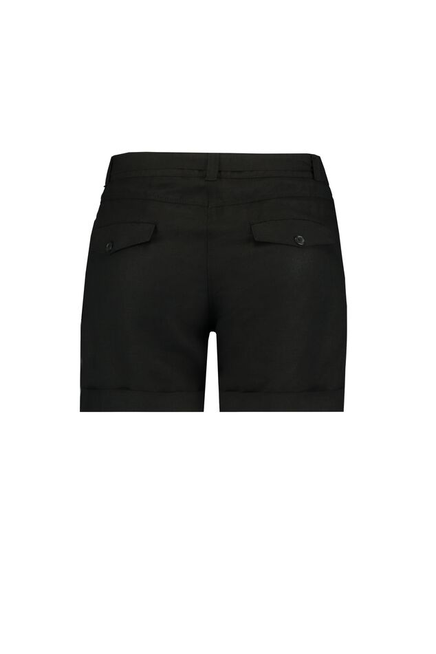 Short in linnenmix met borduursel image number 2