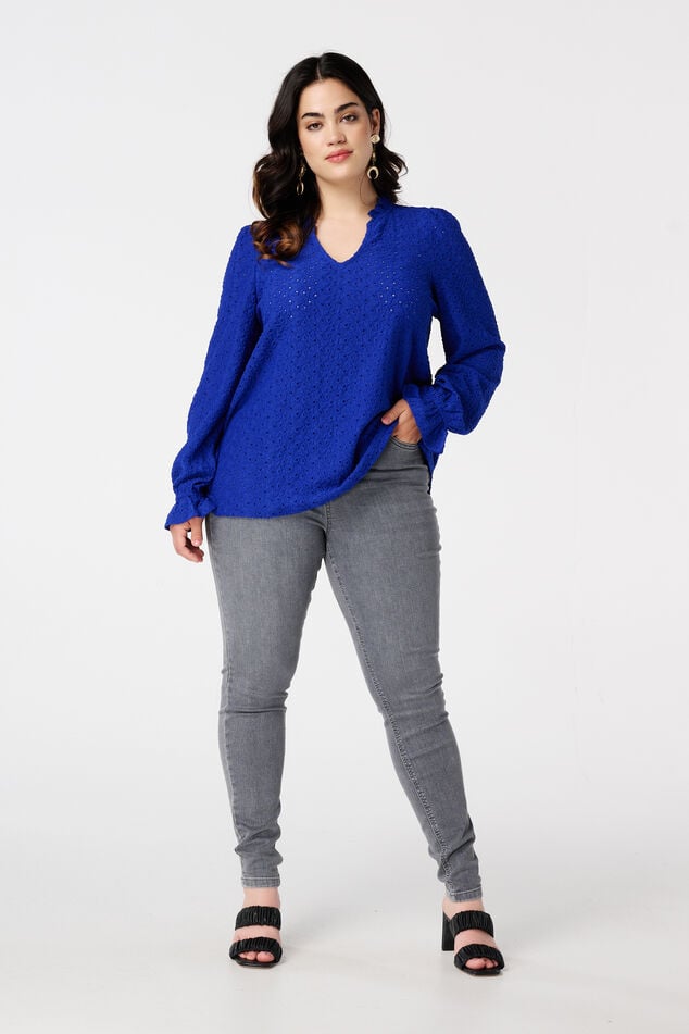 Top met broderie image number 5