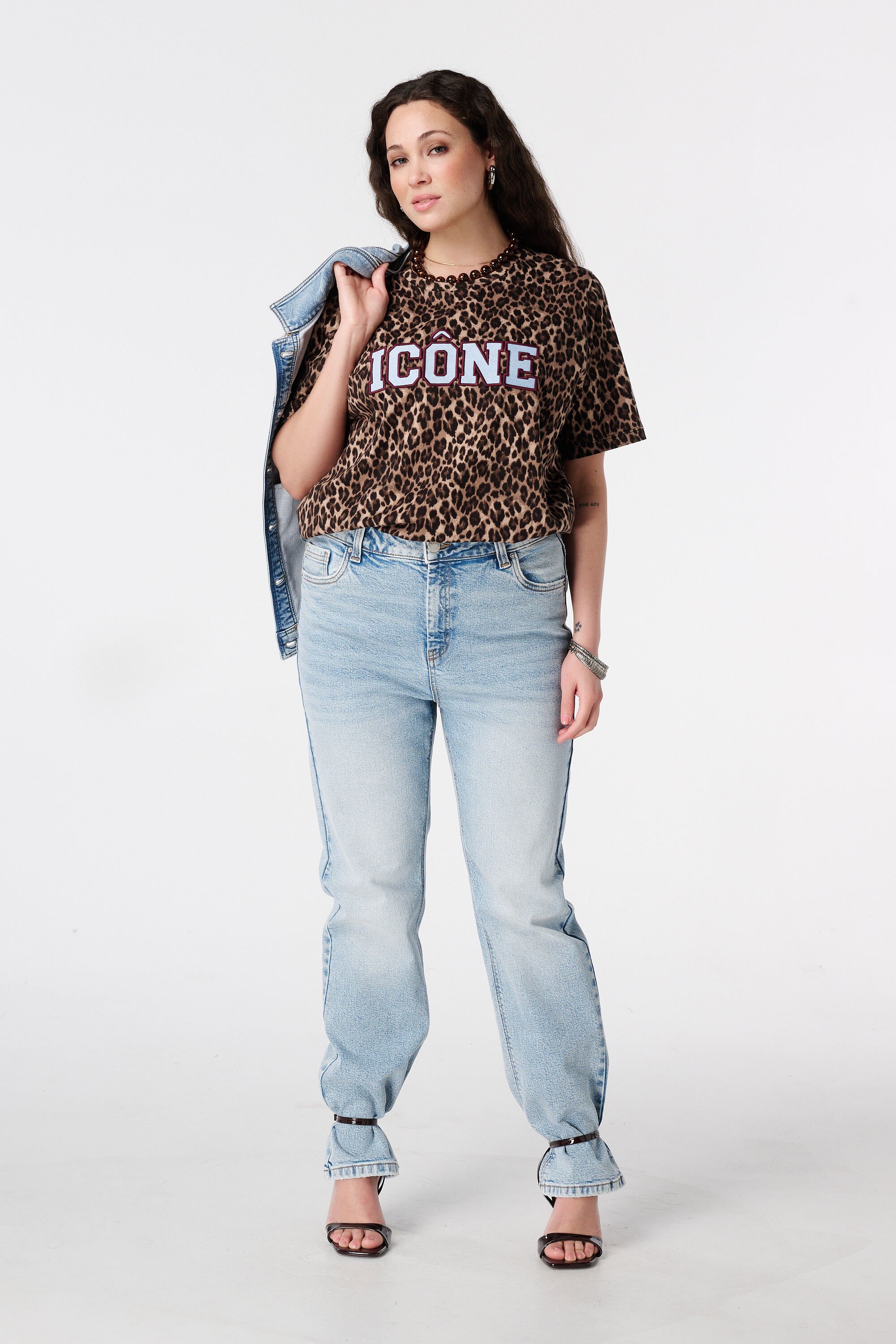 T-shirt met animal print image number 5