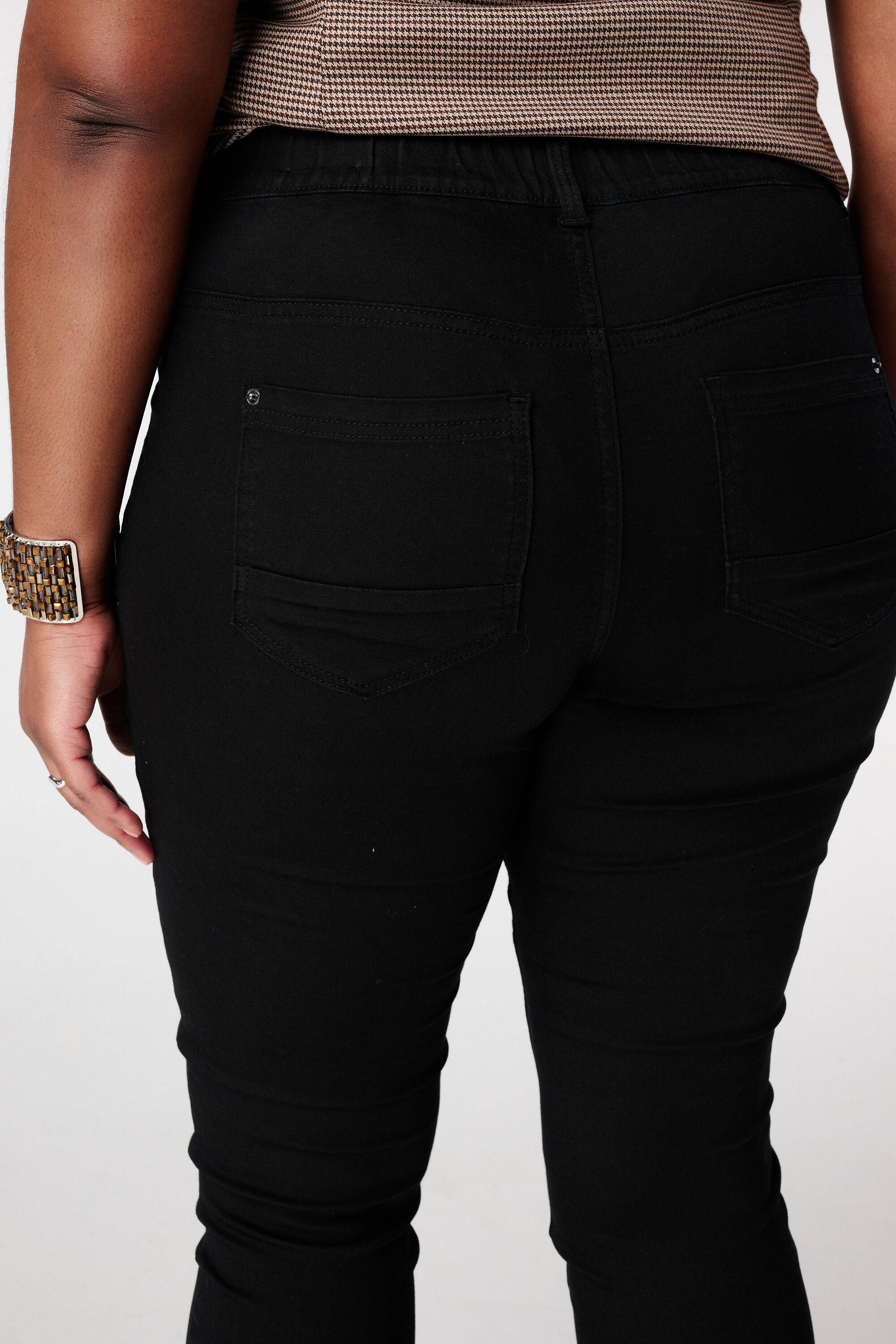 Tregging met denim look image number 4