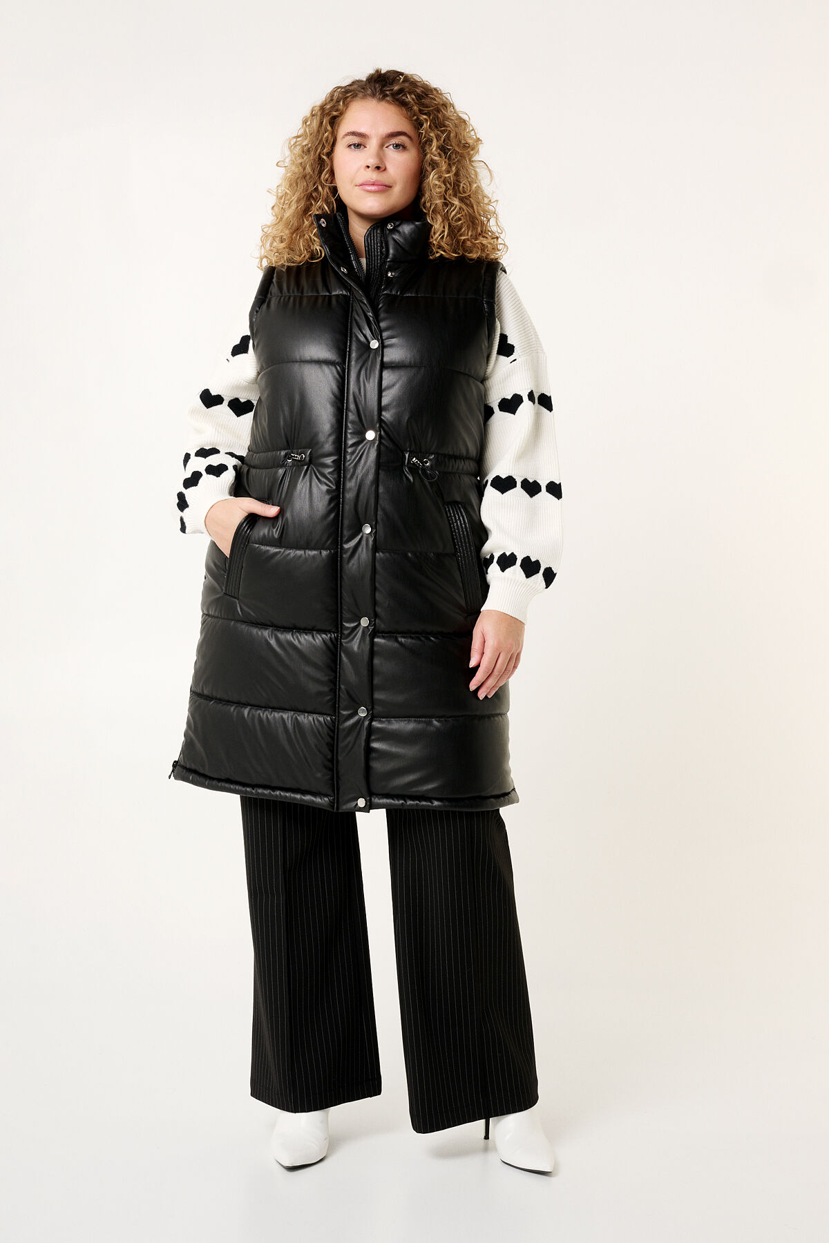 Vegan leren bodywarmer image number 5