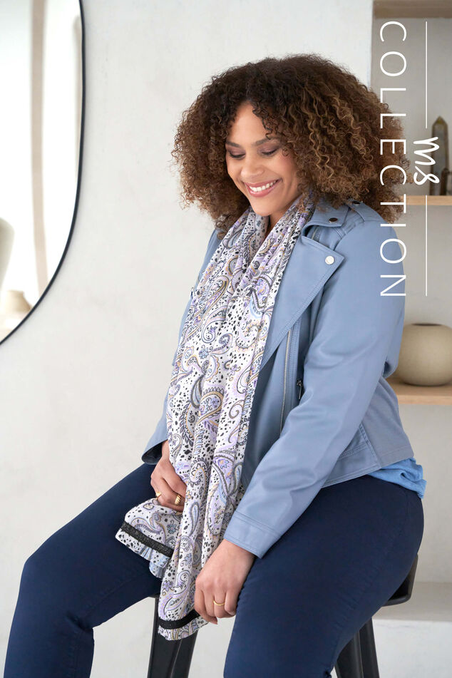 Sjaal met paisleyprint image number 0