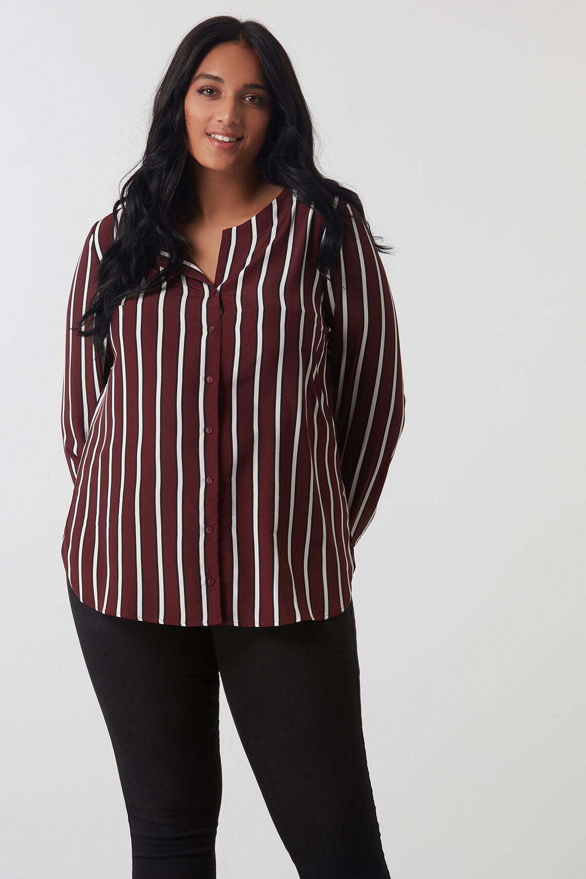 Gestreepte blouse image number 0