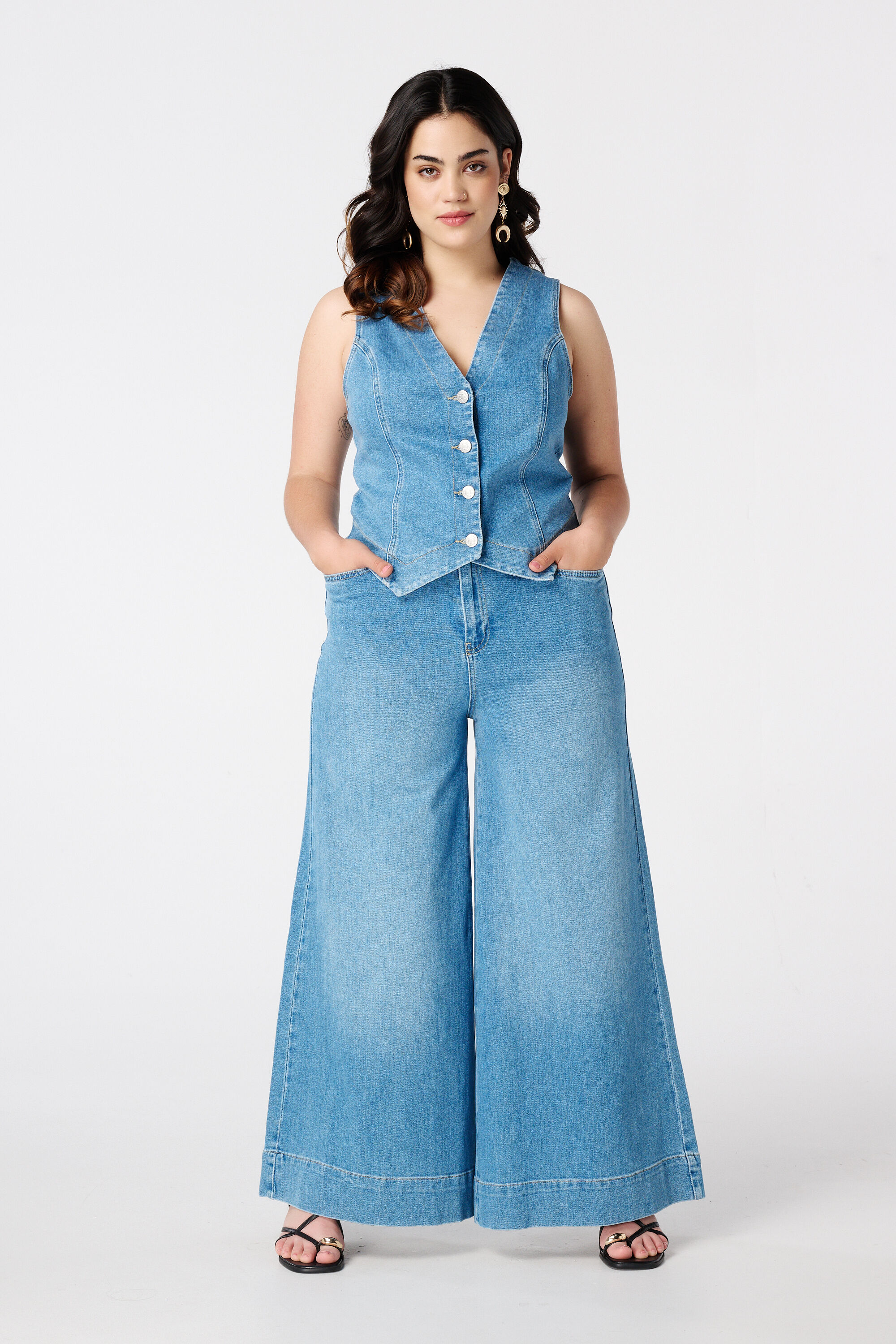 Gilet denim image number 5