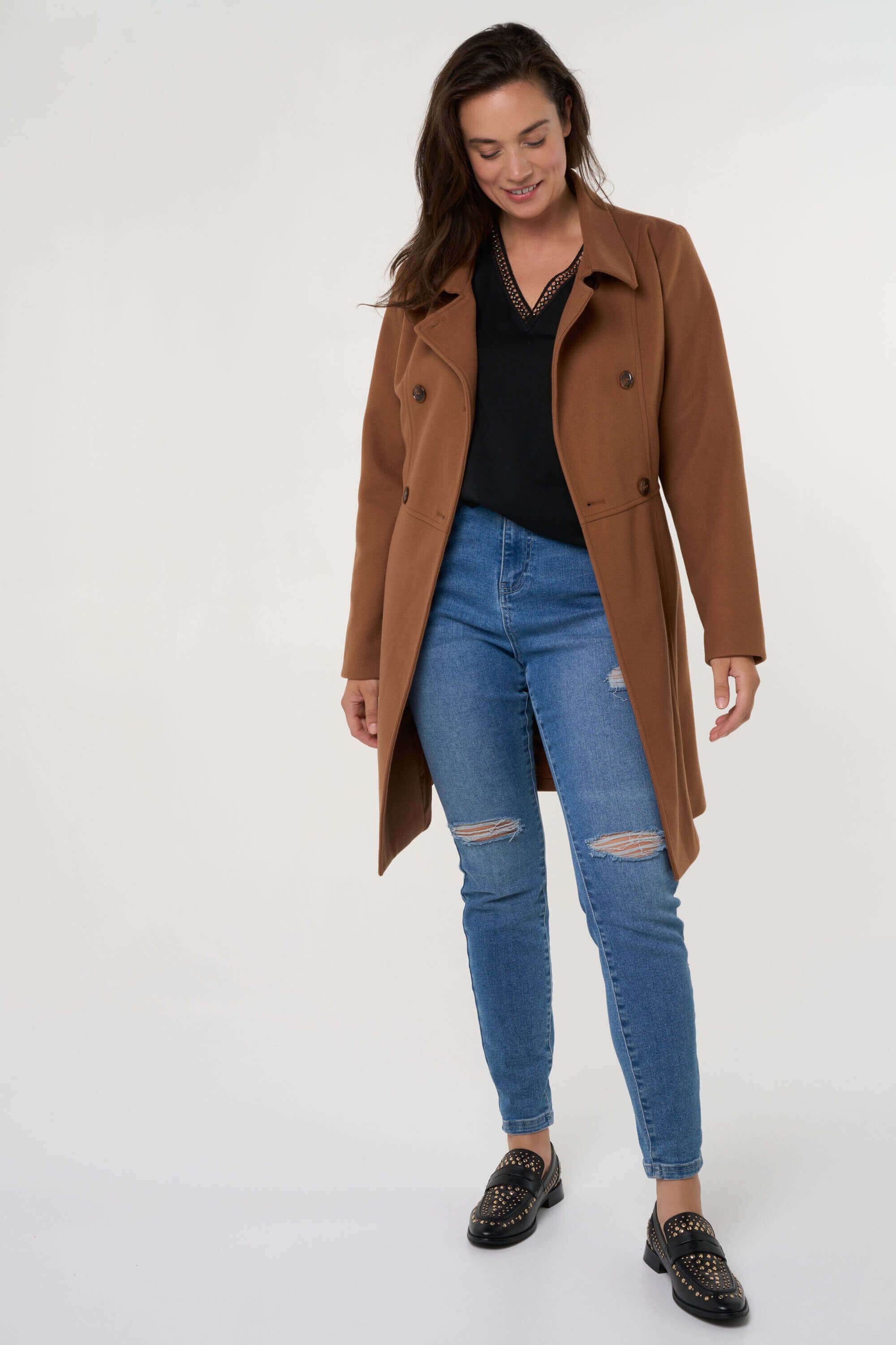 Mantel met dubbele sluiting image number 6