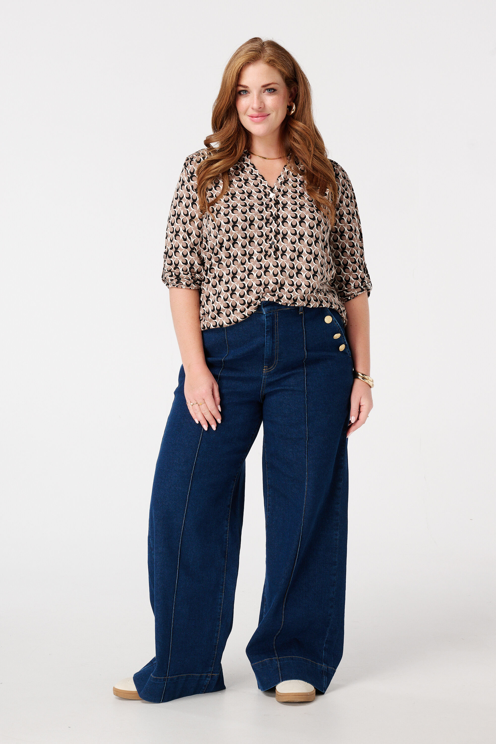 Jersey top met print image number 5