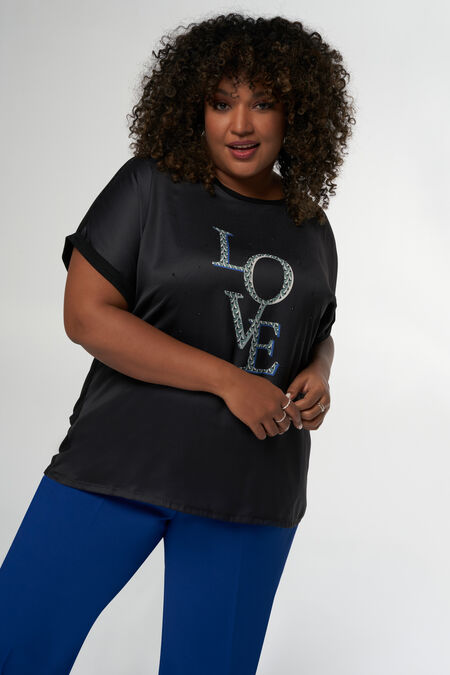 T-shirt met "LOVE" tekst