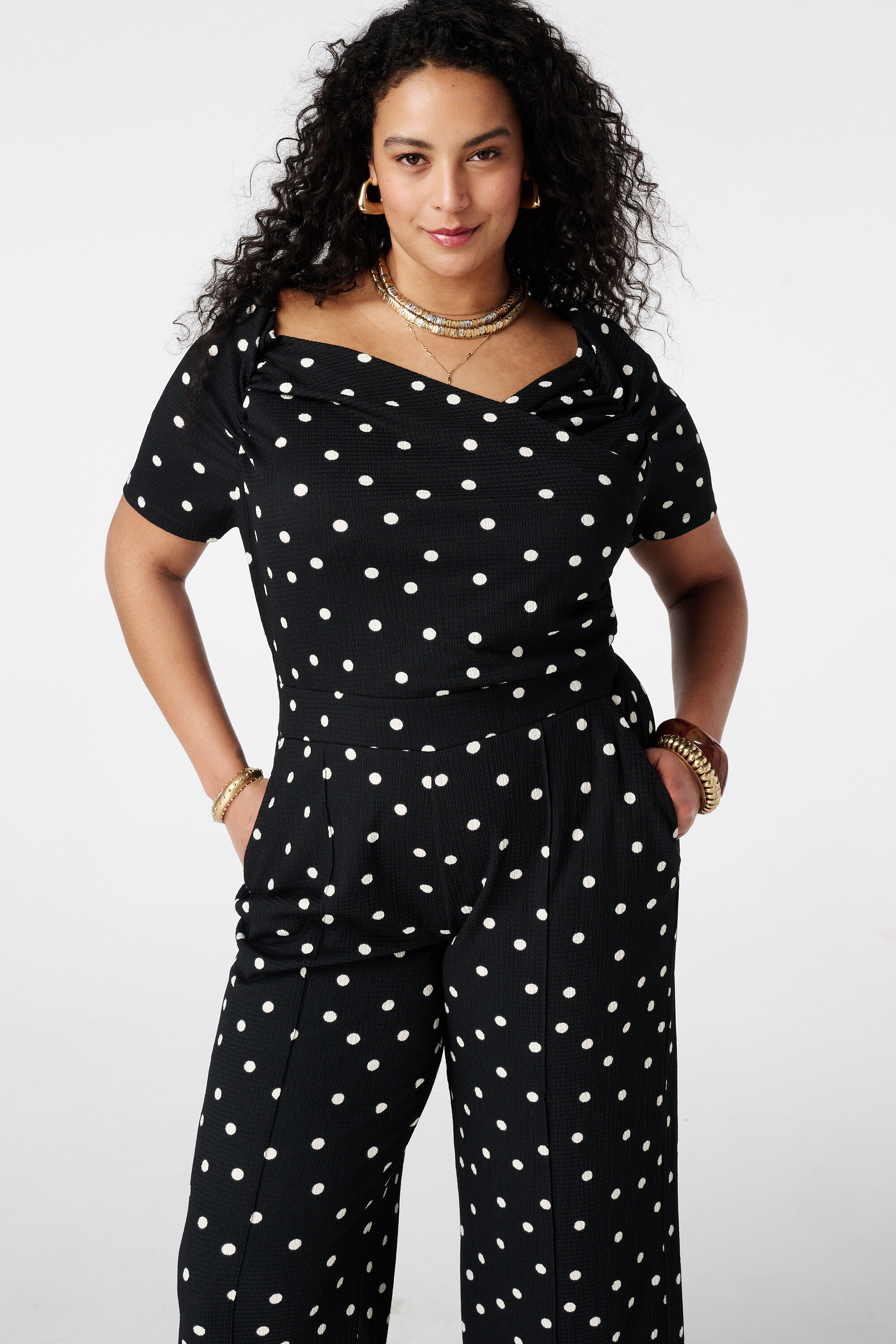 Off shoulder jumpsuit image number 5