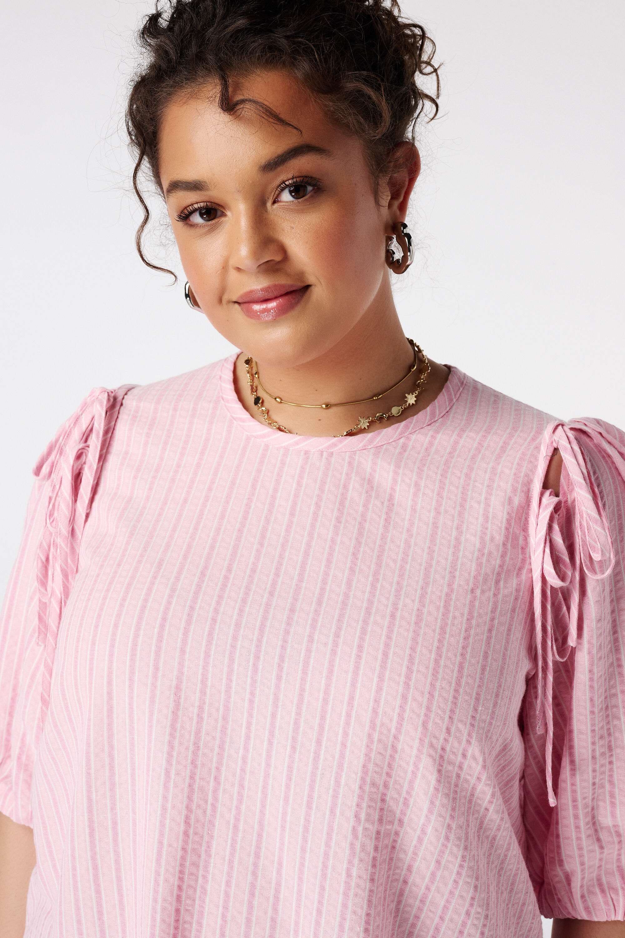 Blouse met strikken image number 4