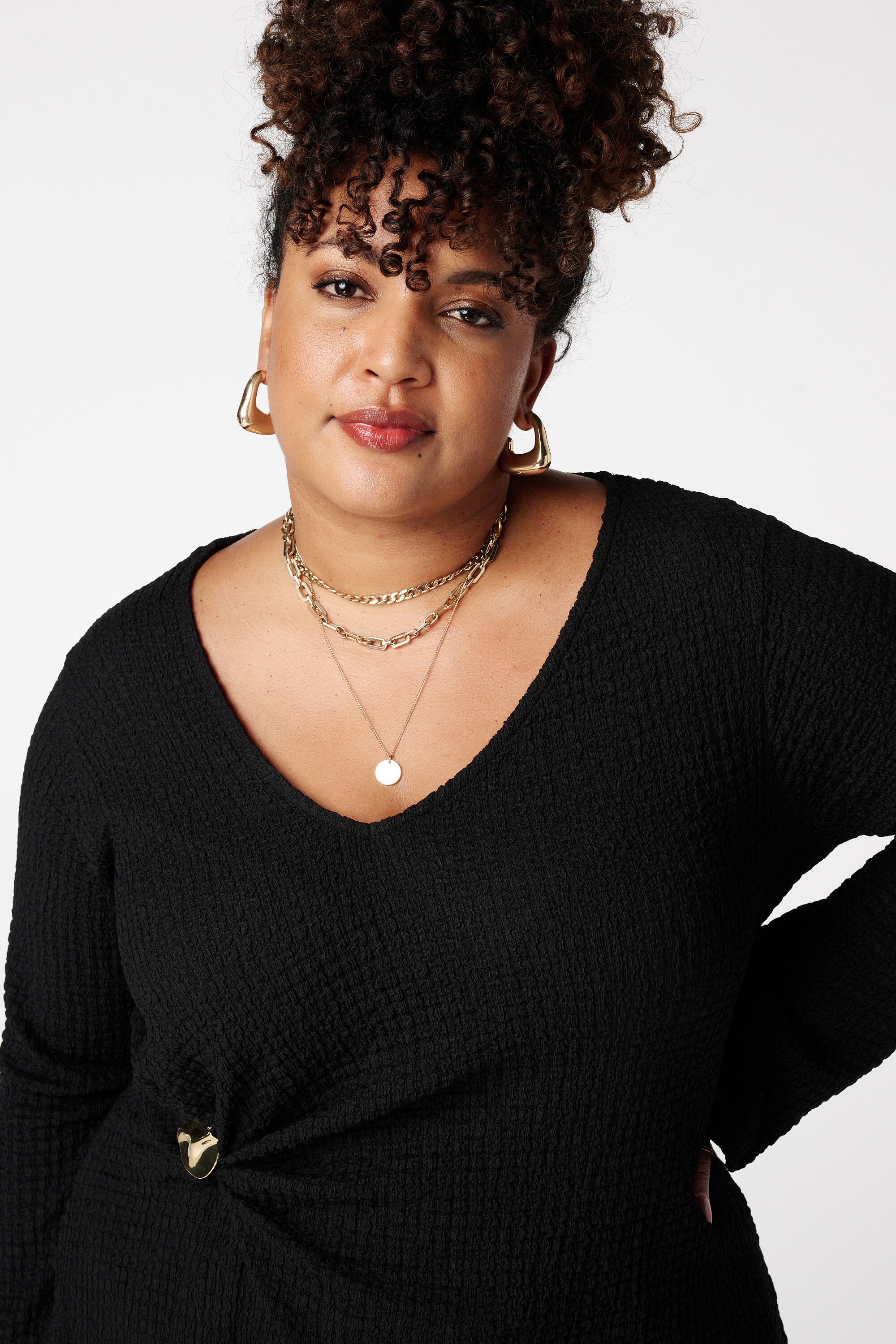 Top met knoopdetail image number 4