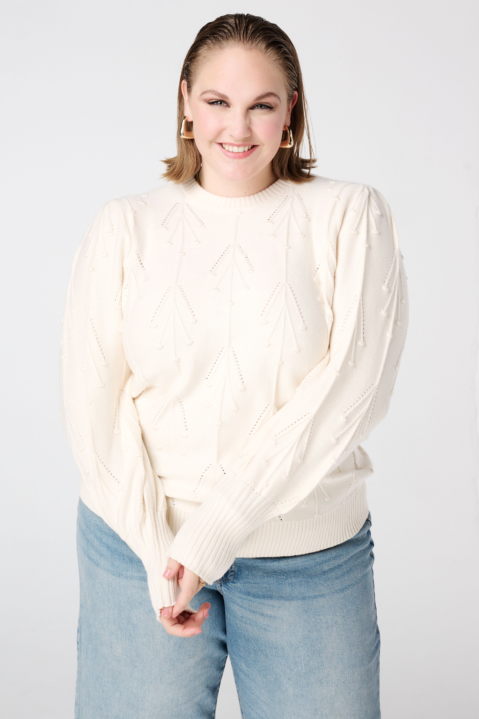 Gebreide trui met patroon