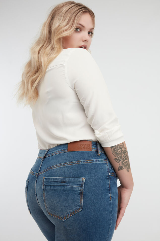 Loose leg jeans ROSE image number 4