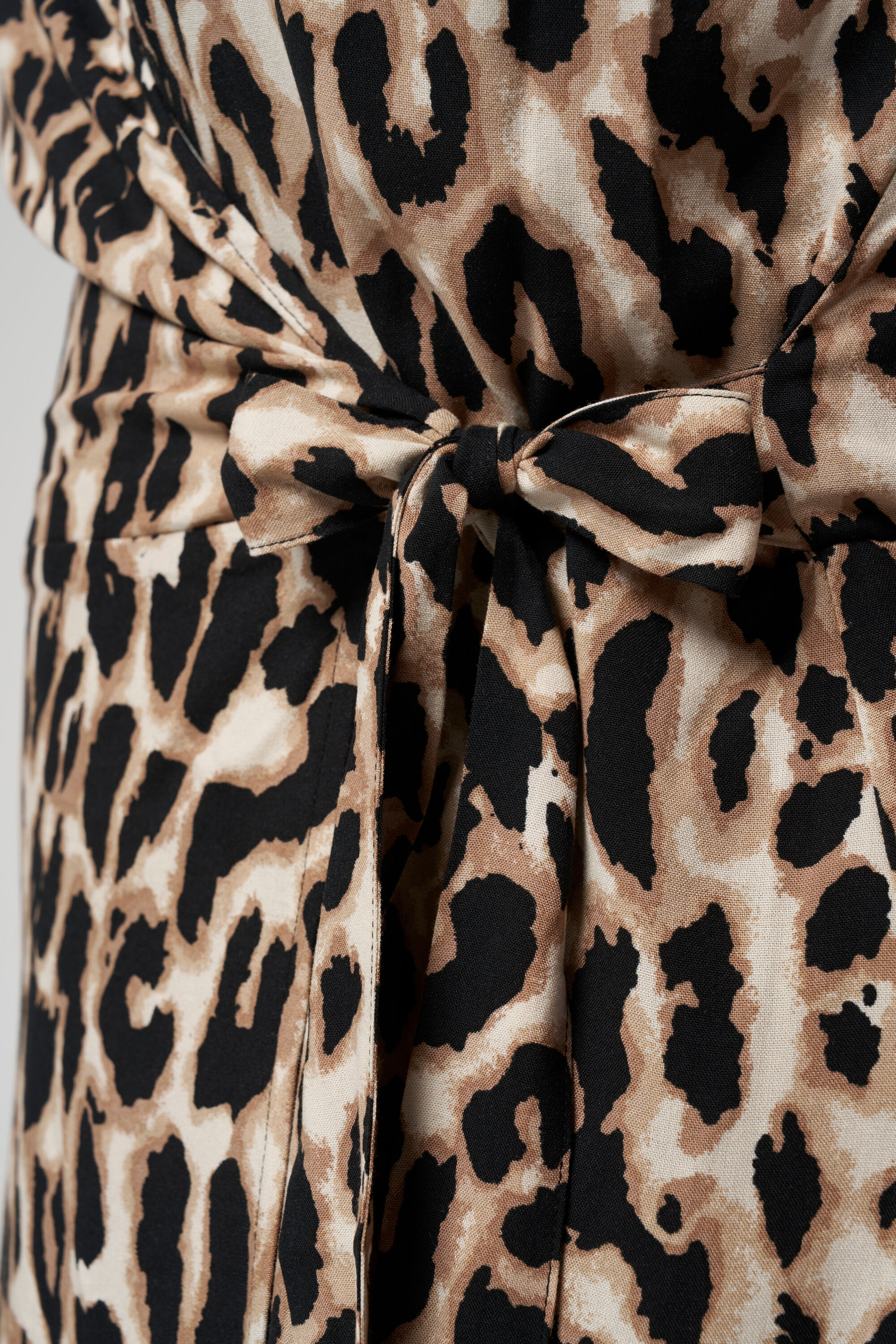 Dames Wikkeljurk met panterprint Multi brown MS Mode