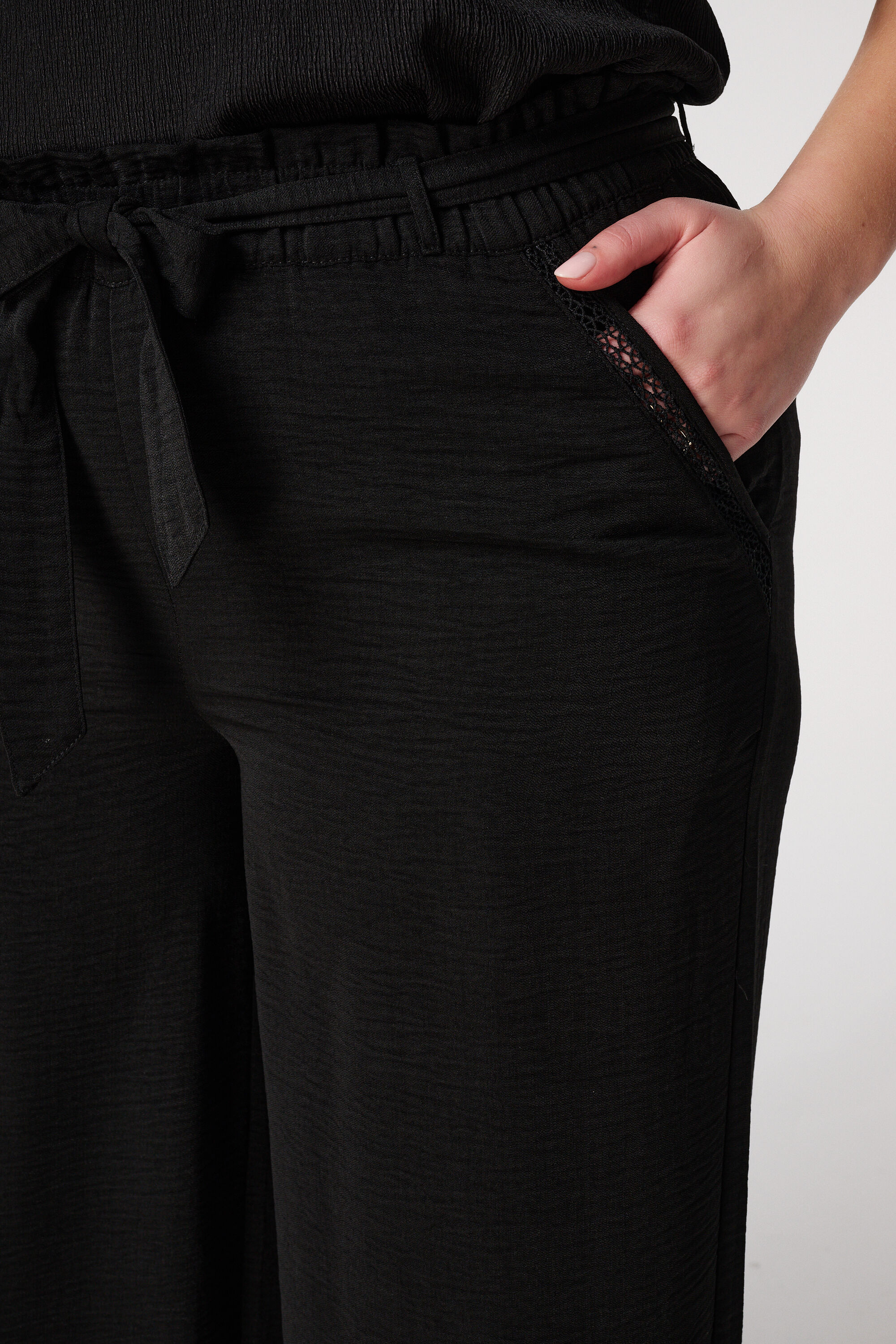 Broek met elastische taille image number 4