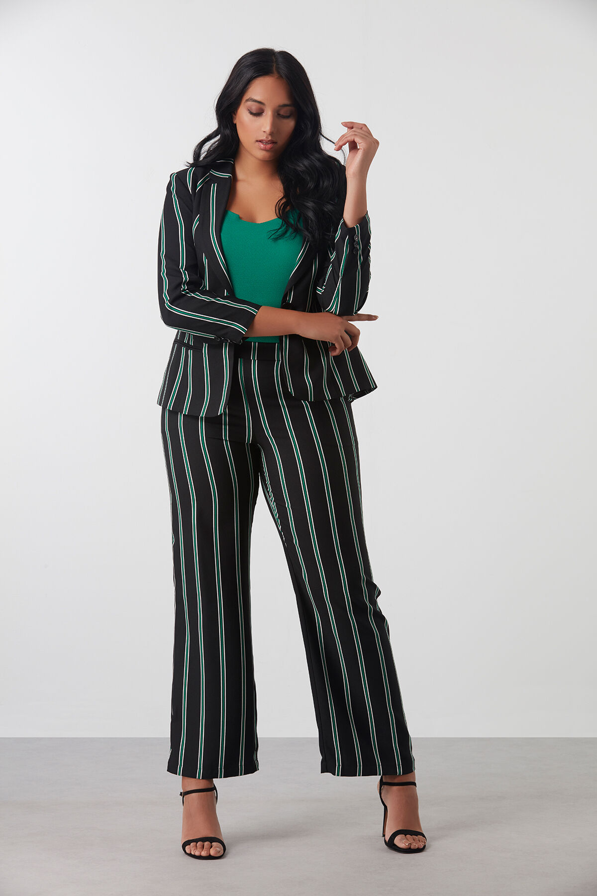 Gestreepte blazer image number 3