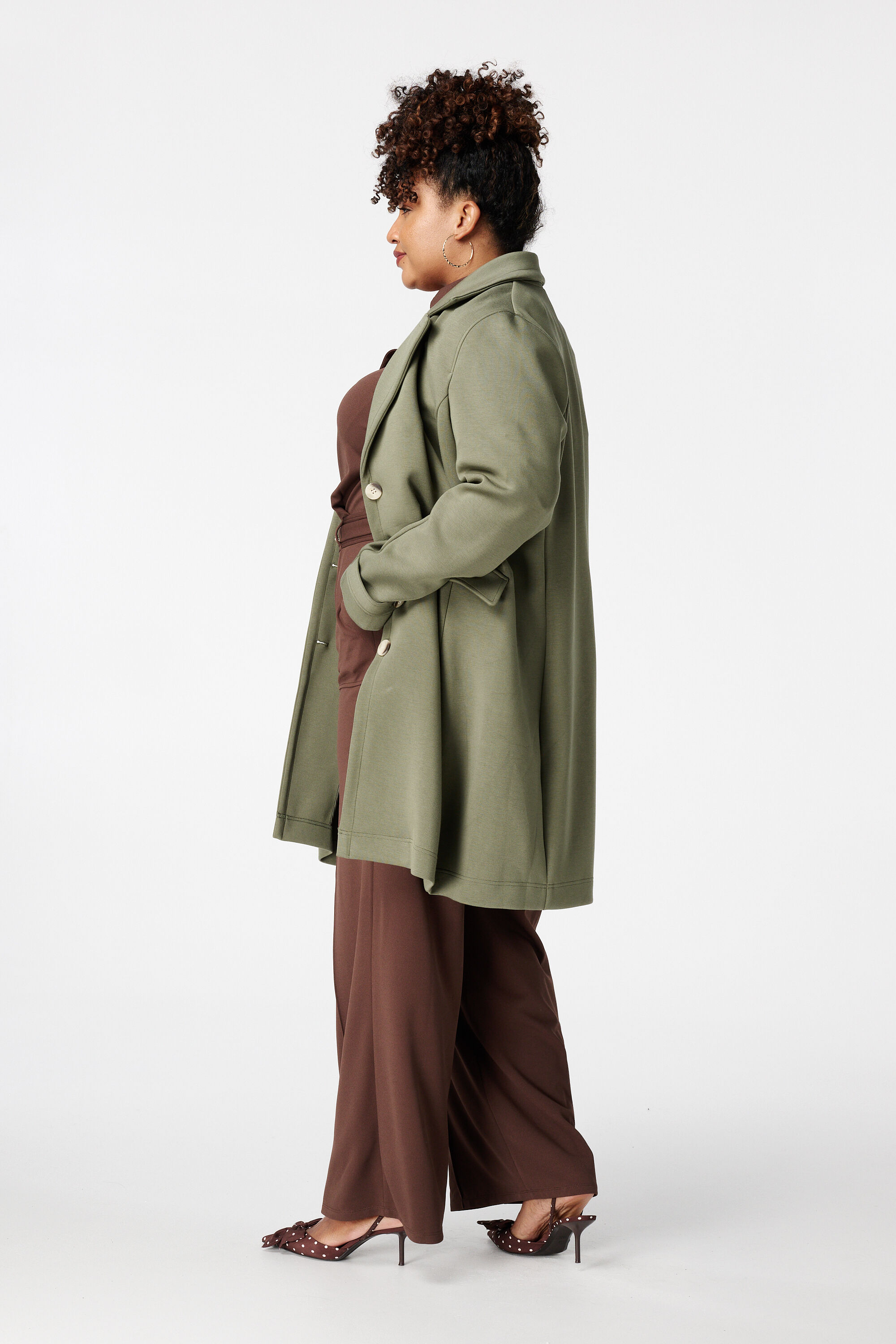 Mantel met knoopsluiting image number 3
