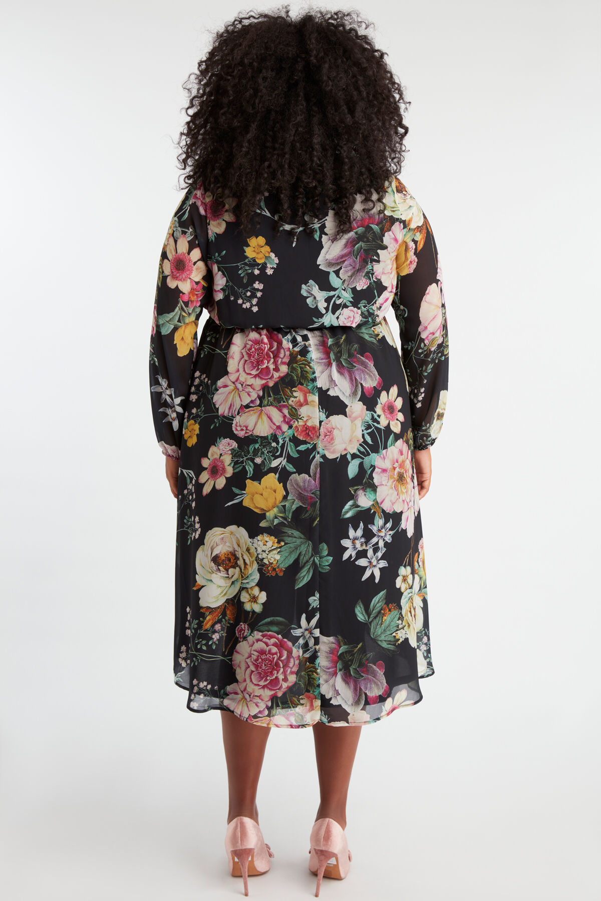 Wikkeljurk met bloemprint image number 5