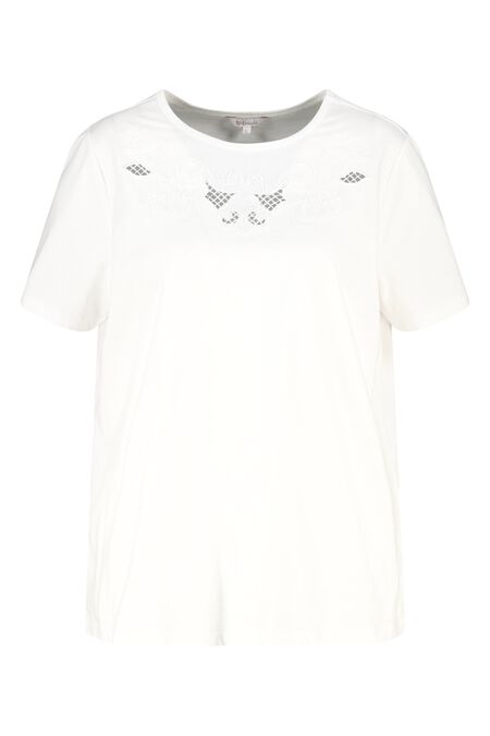 T-shirt met broderie