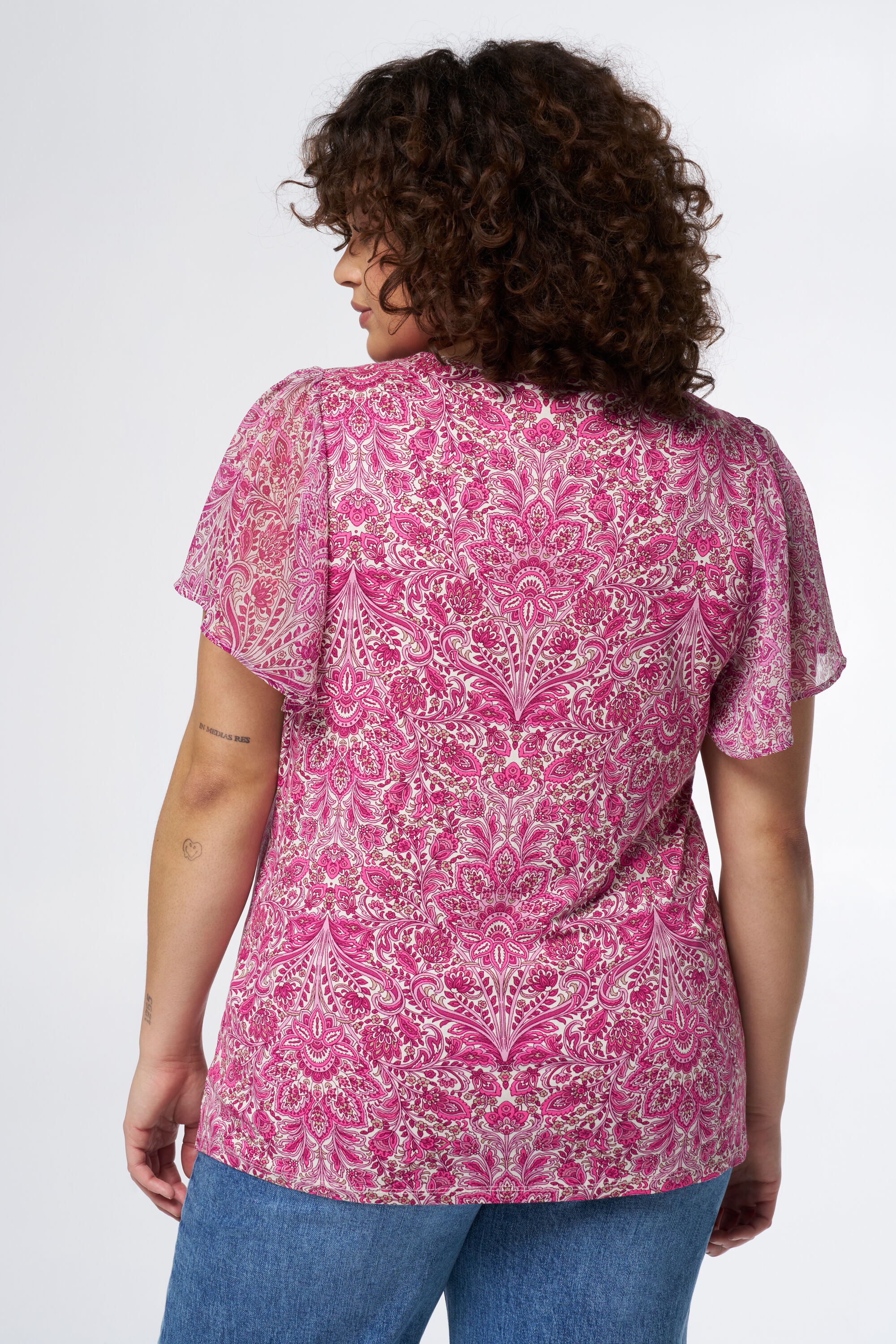 Top met bloemenprint image number 3