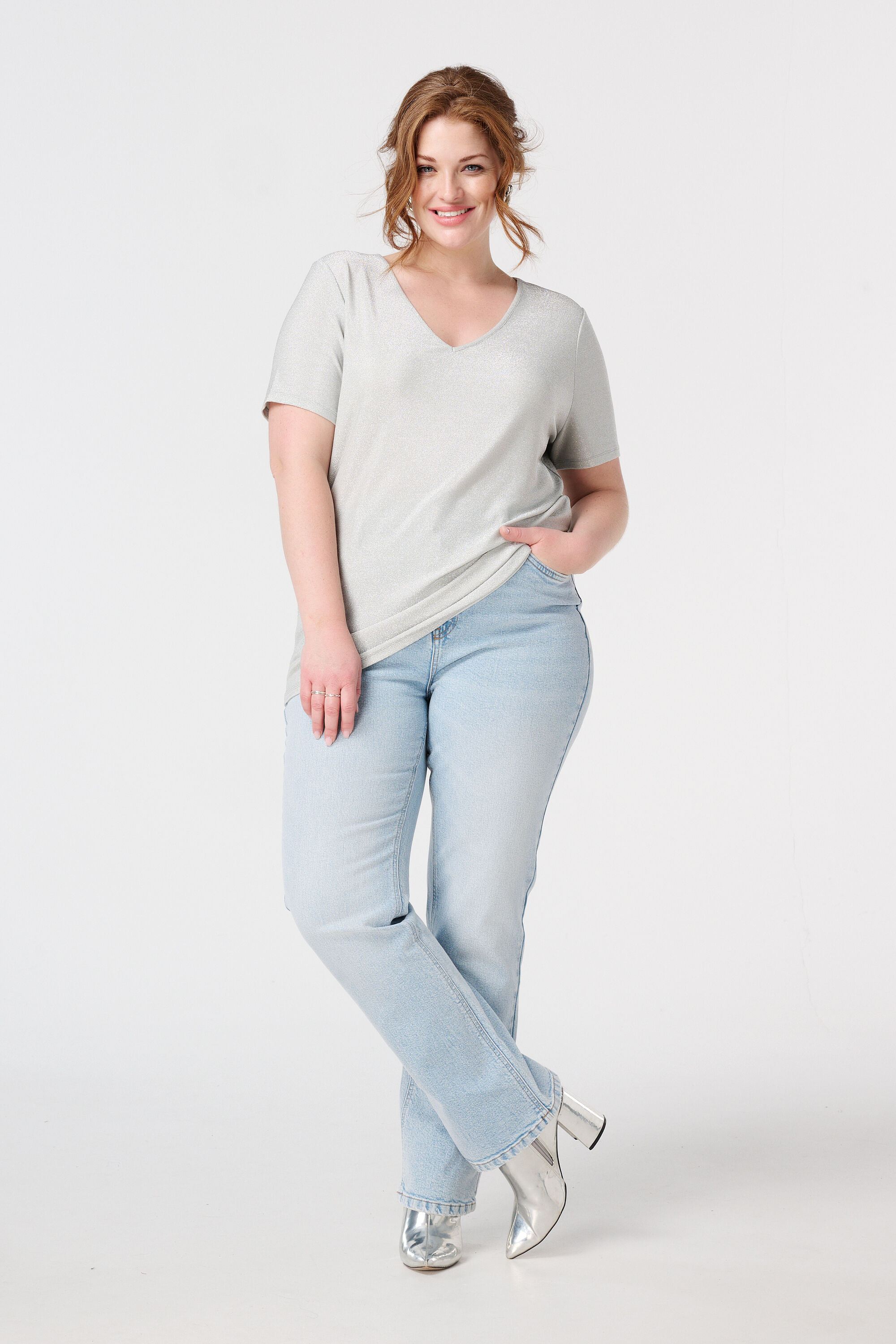 T-shirt met lurex image number 5
