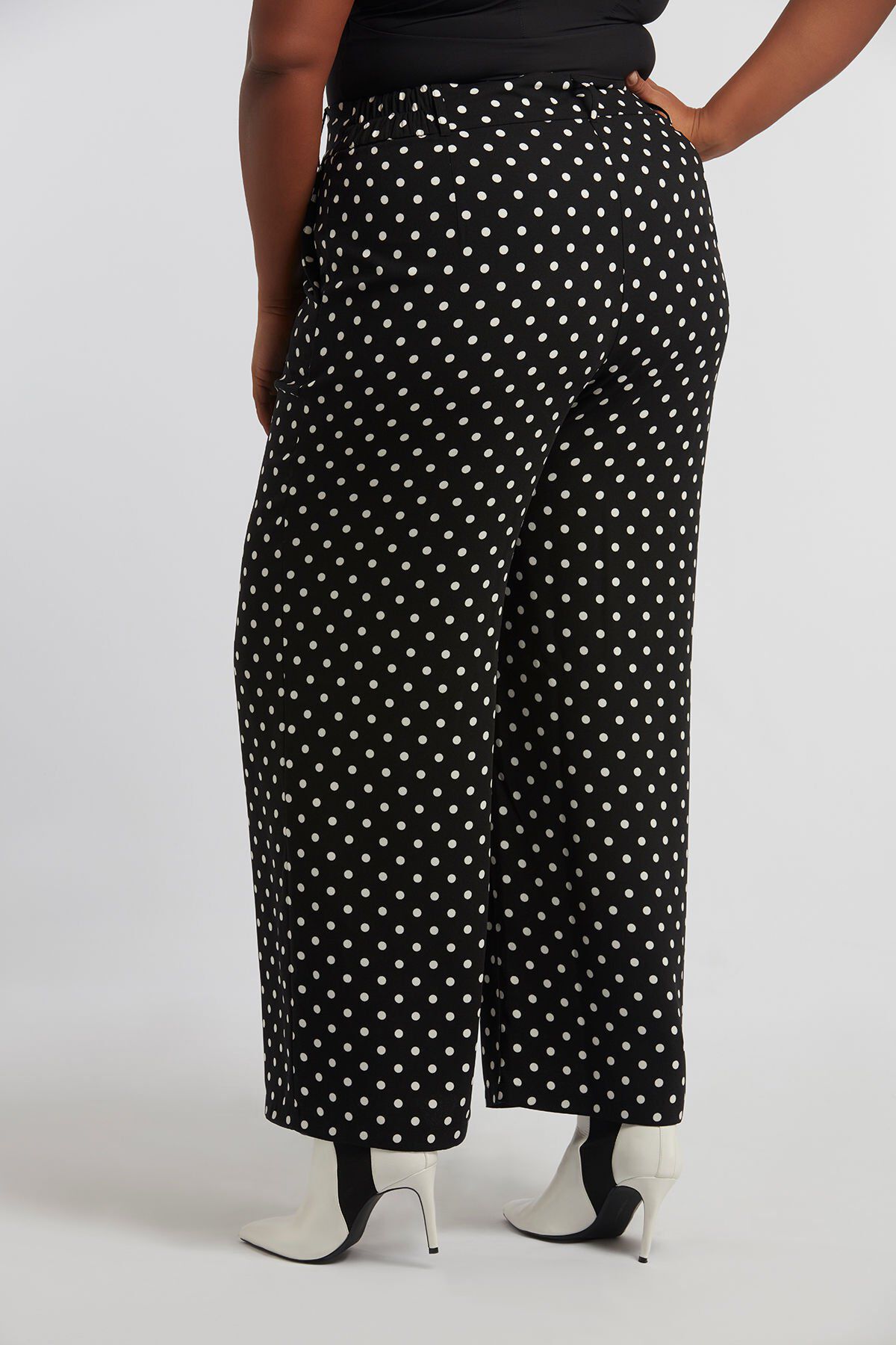 Palazzo broek met stippen image number 5