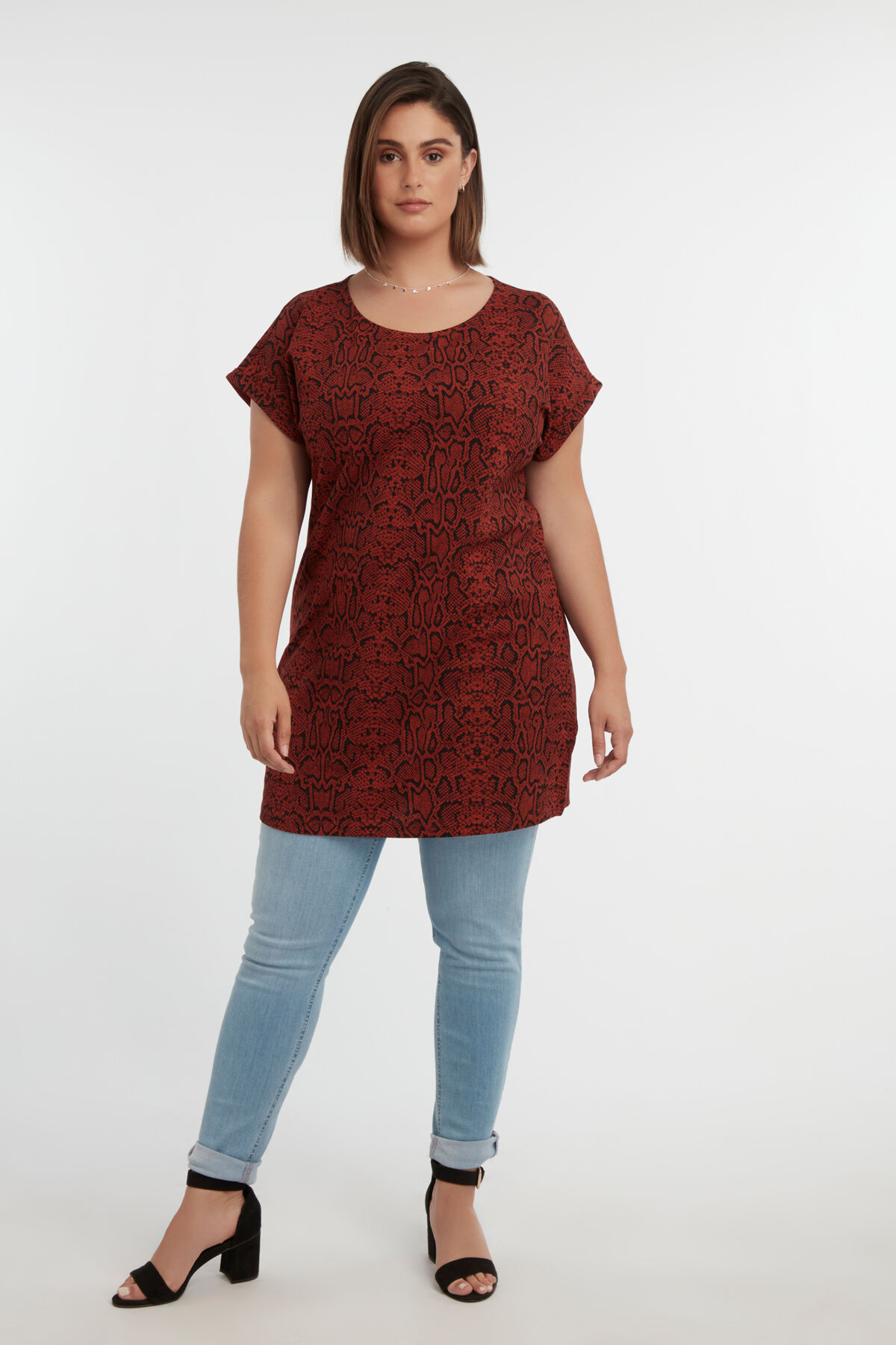 Lang T-shirt met print image number 5