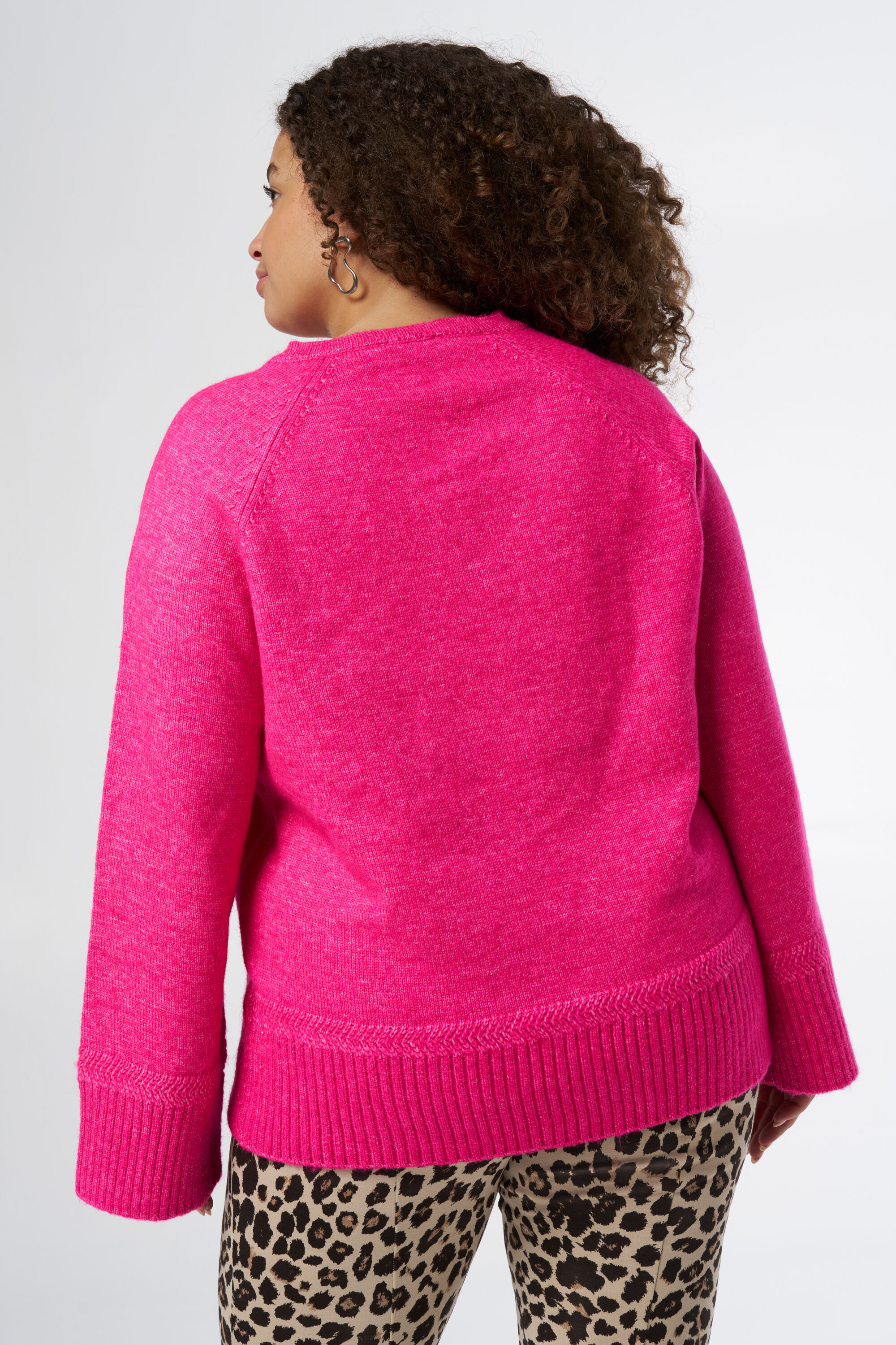 Gebreide trui met V-hals image number 3