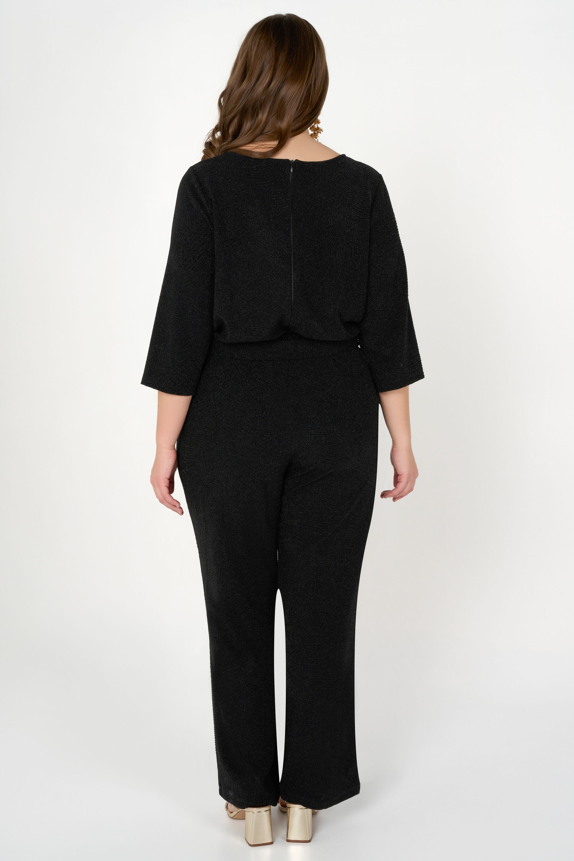 Jumpsuit met glitterstof image number 3