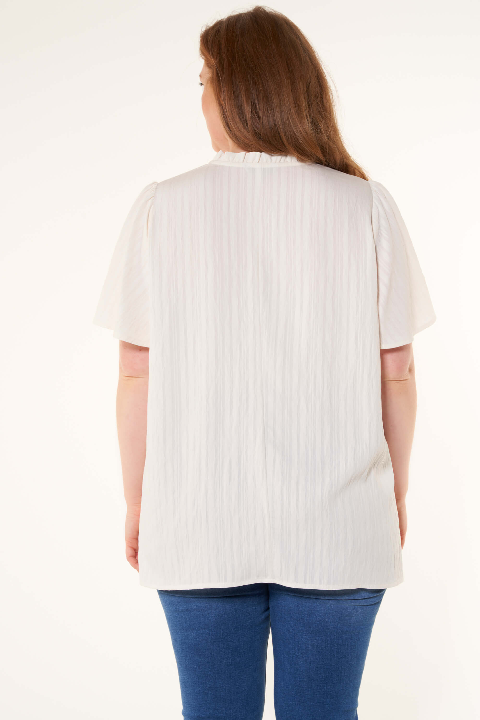 Blouse met korte mouwen image number 3