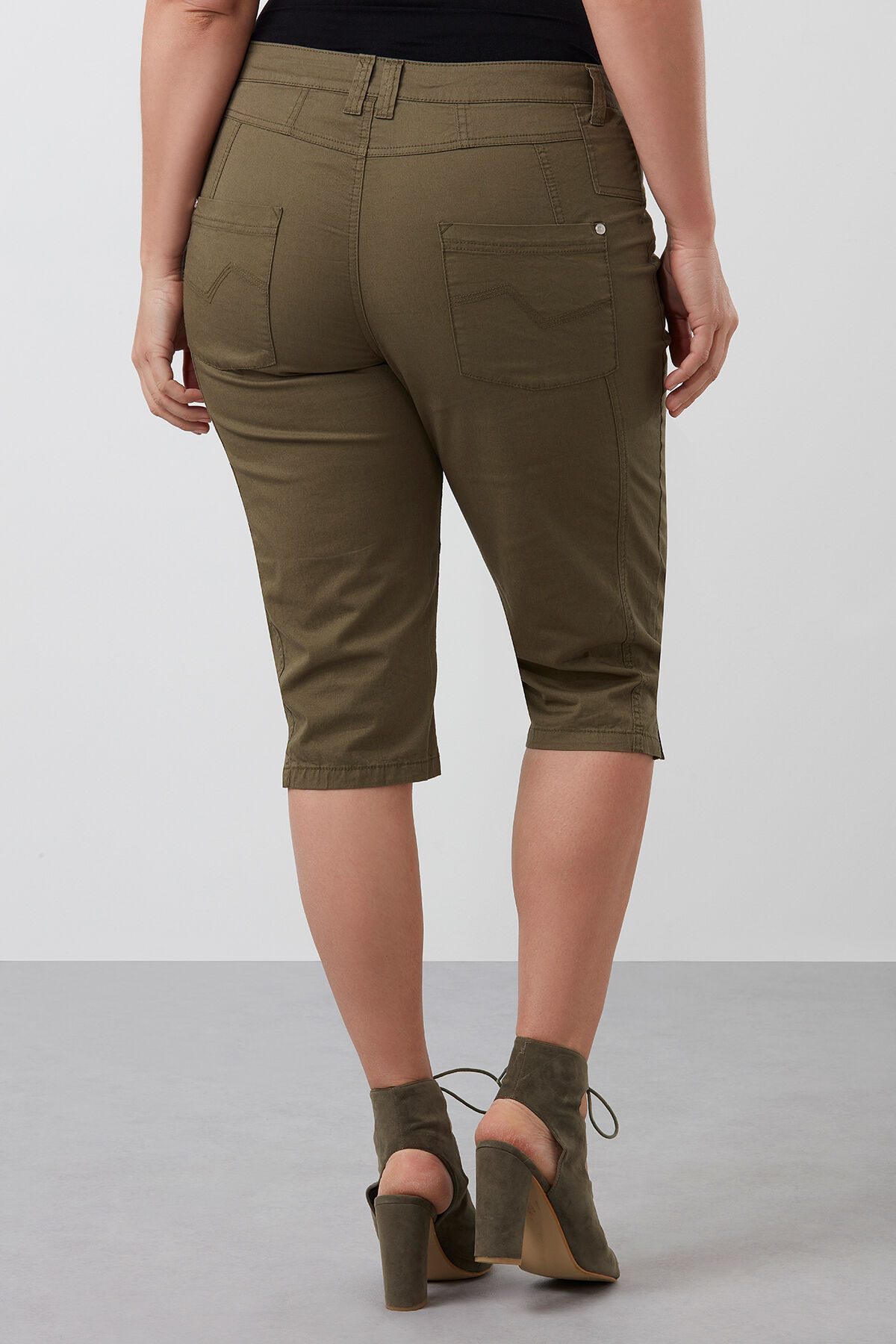 Katoenen capri broek image number 3