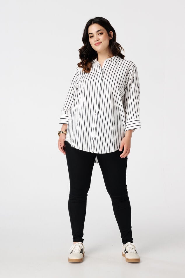 Tregging met denim look image number 0