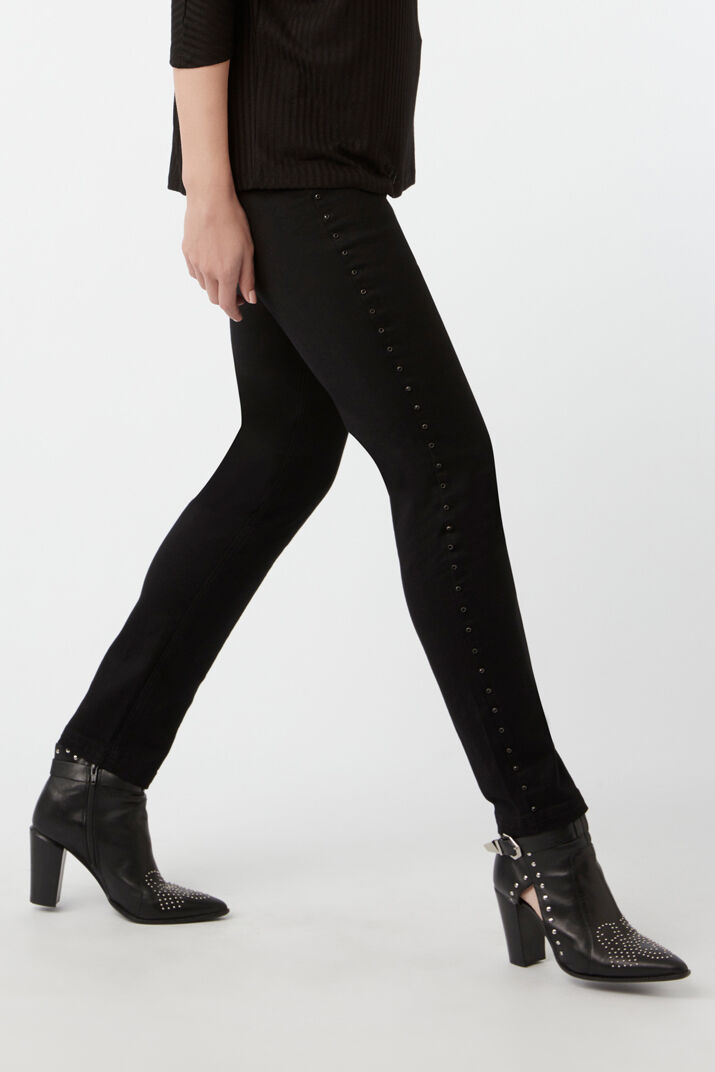Broek met stone studs image number 5