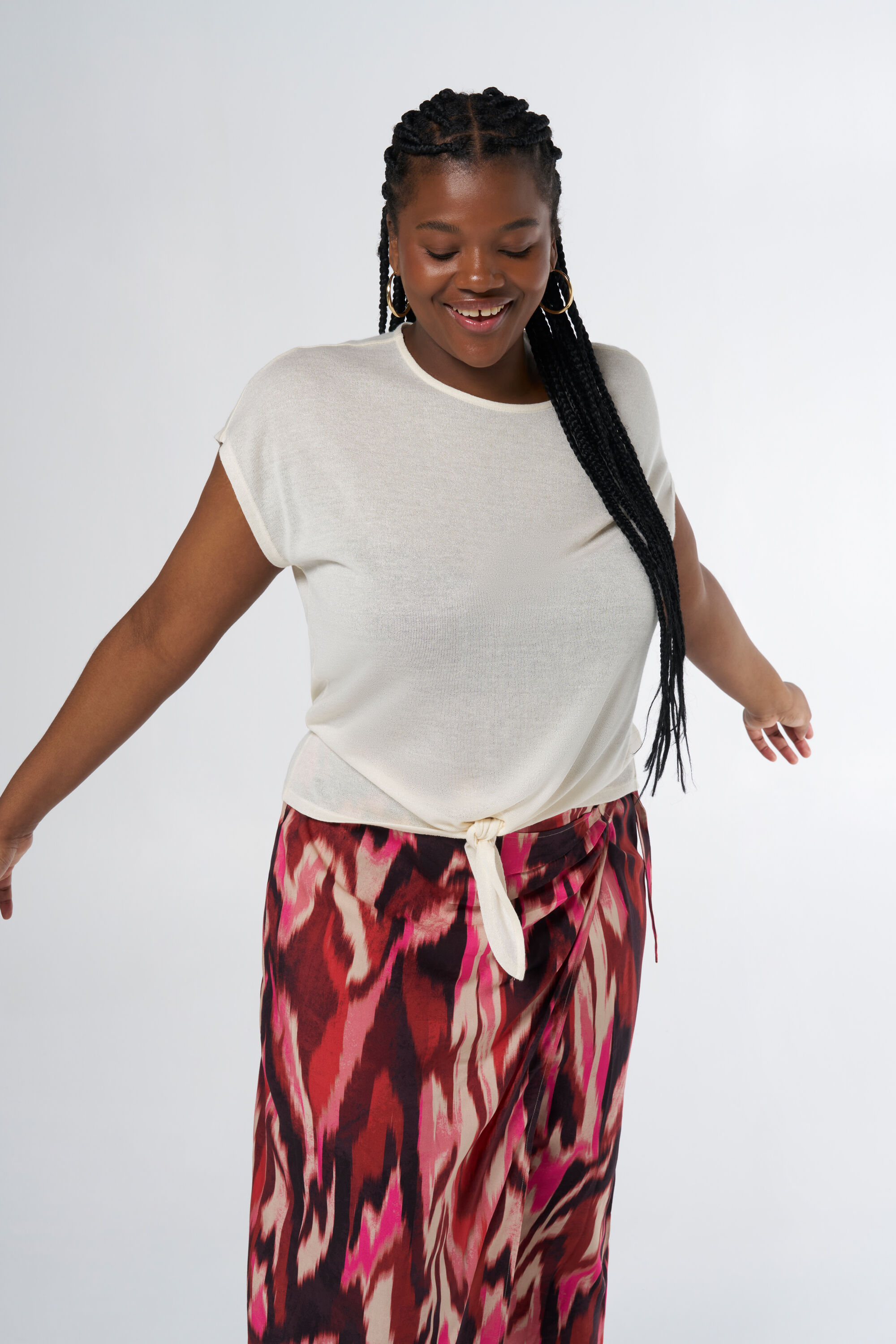 Top met knoopdetail image number 0