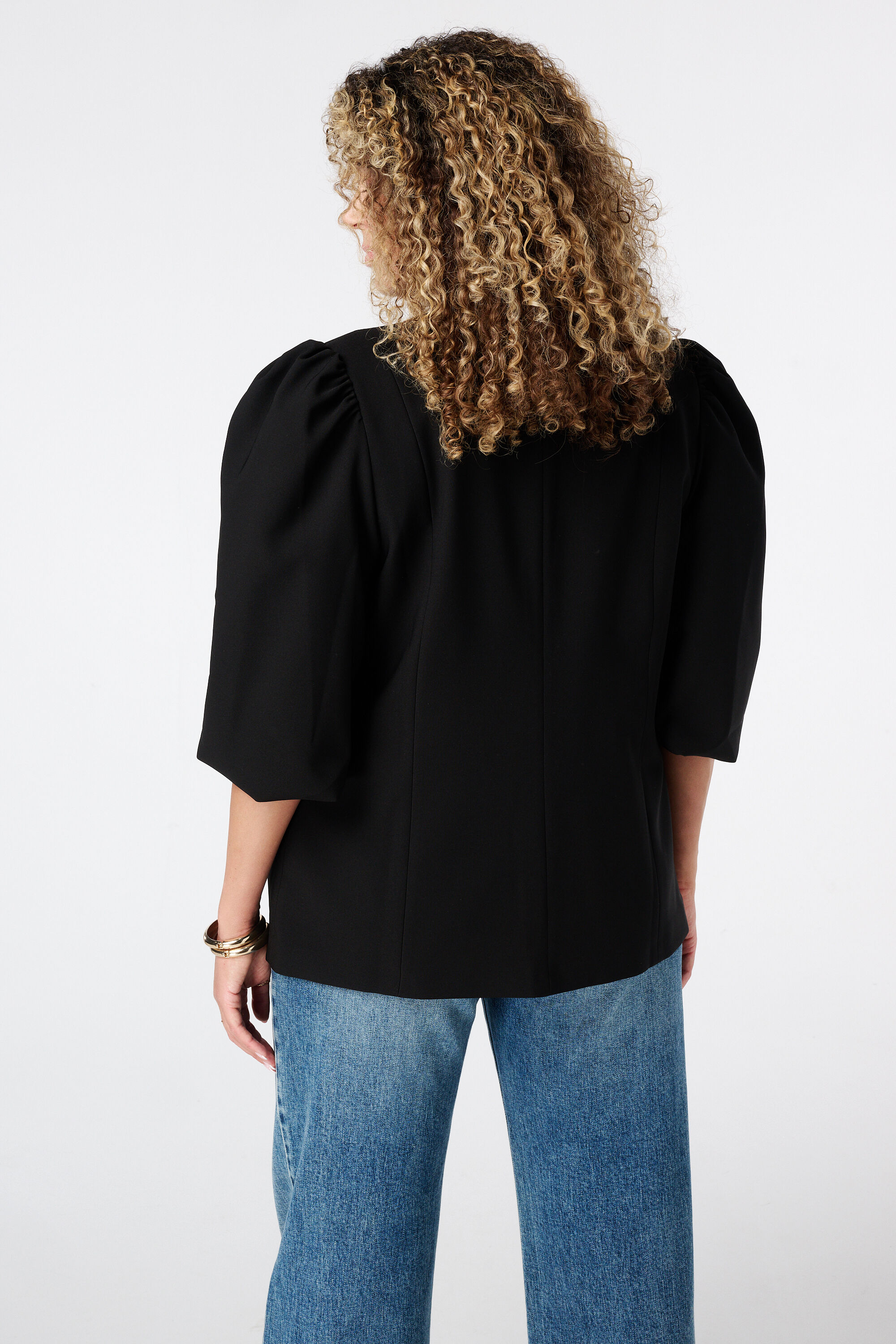 Blazer met pofmouwen image number 3