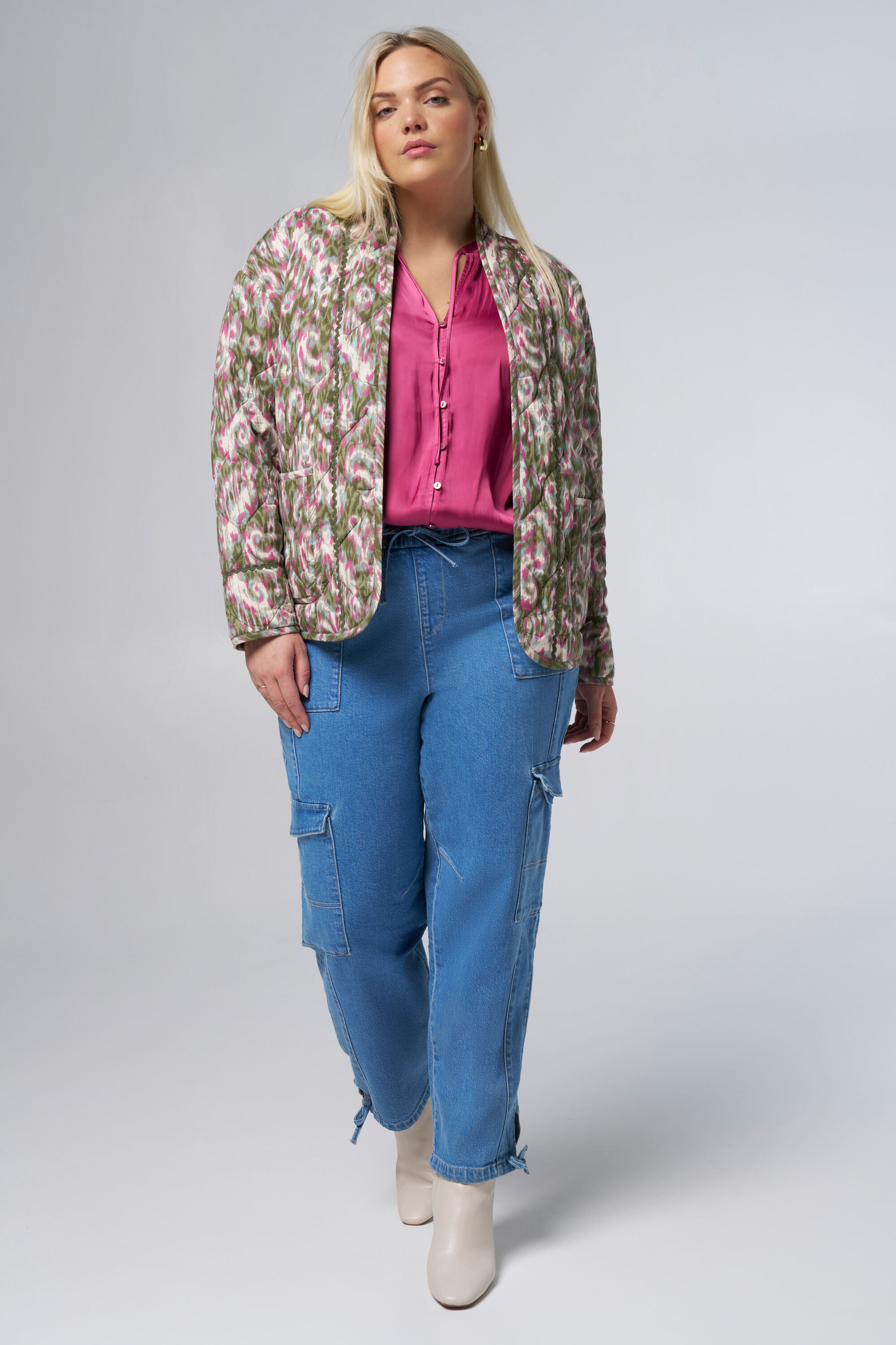 Cargo broek met strikkoord image number 6