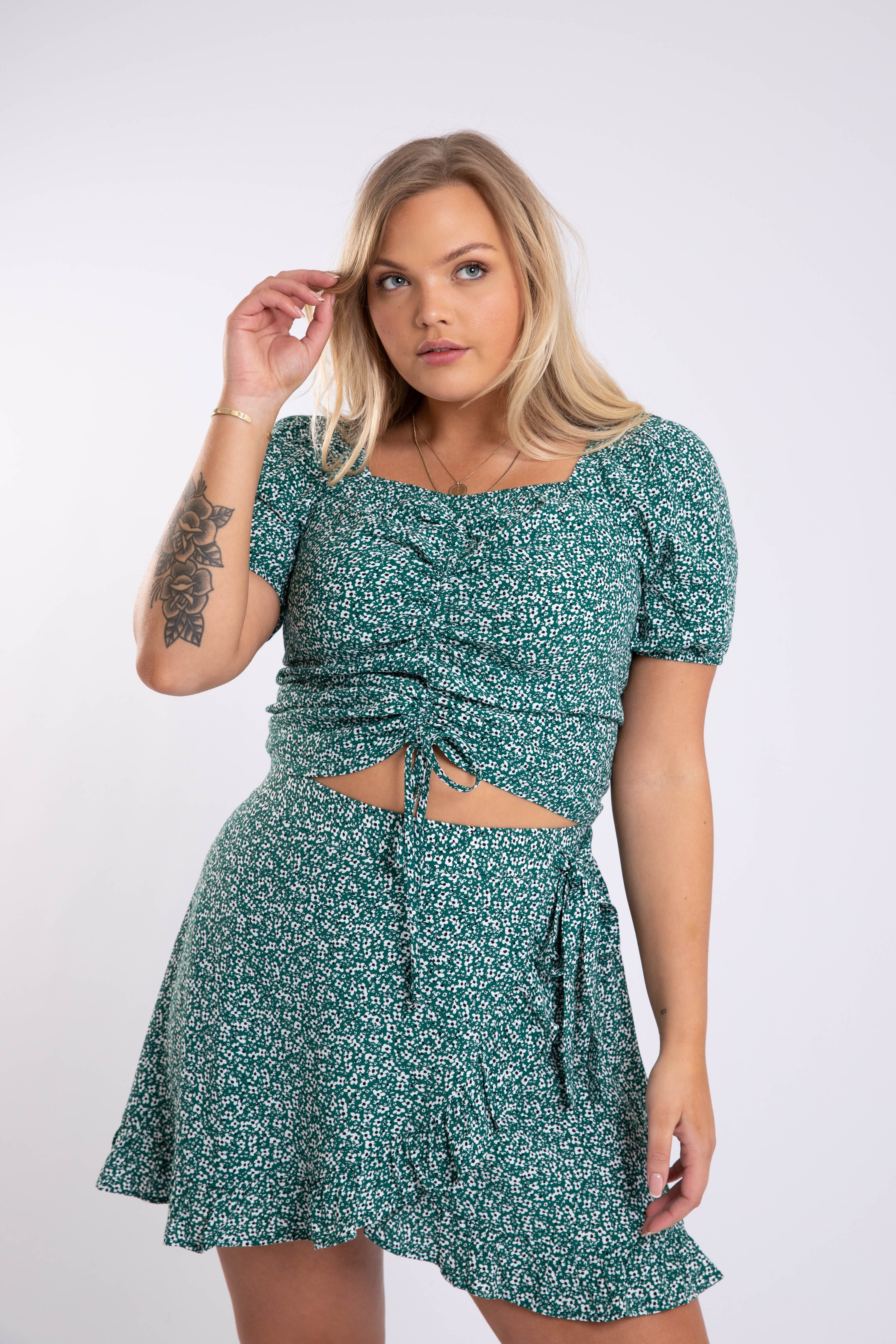 Skort met bloemenprint image number 5