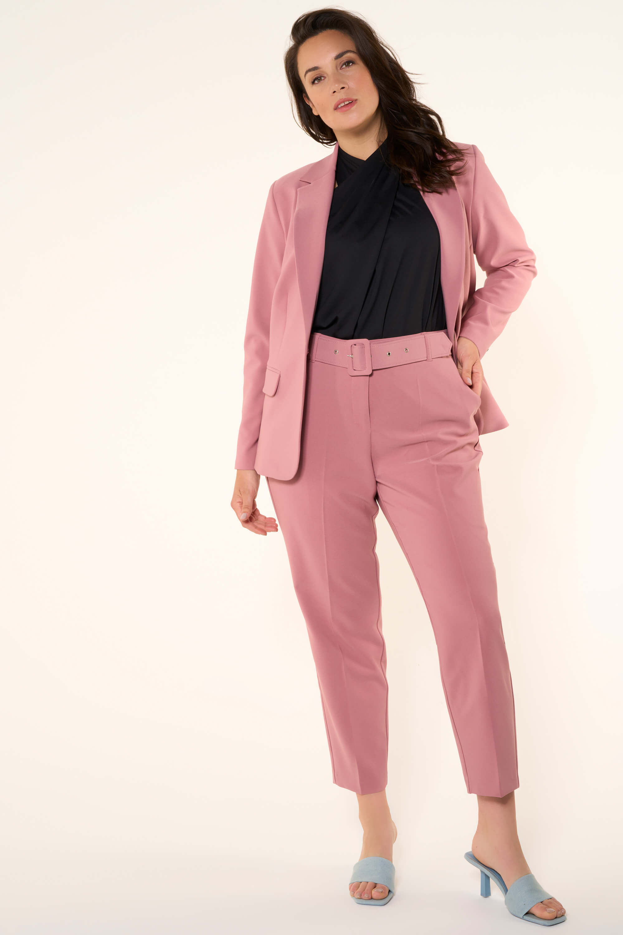 Dames Pantalon met riem MS Mode